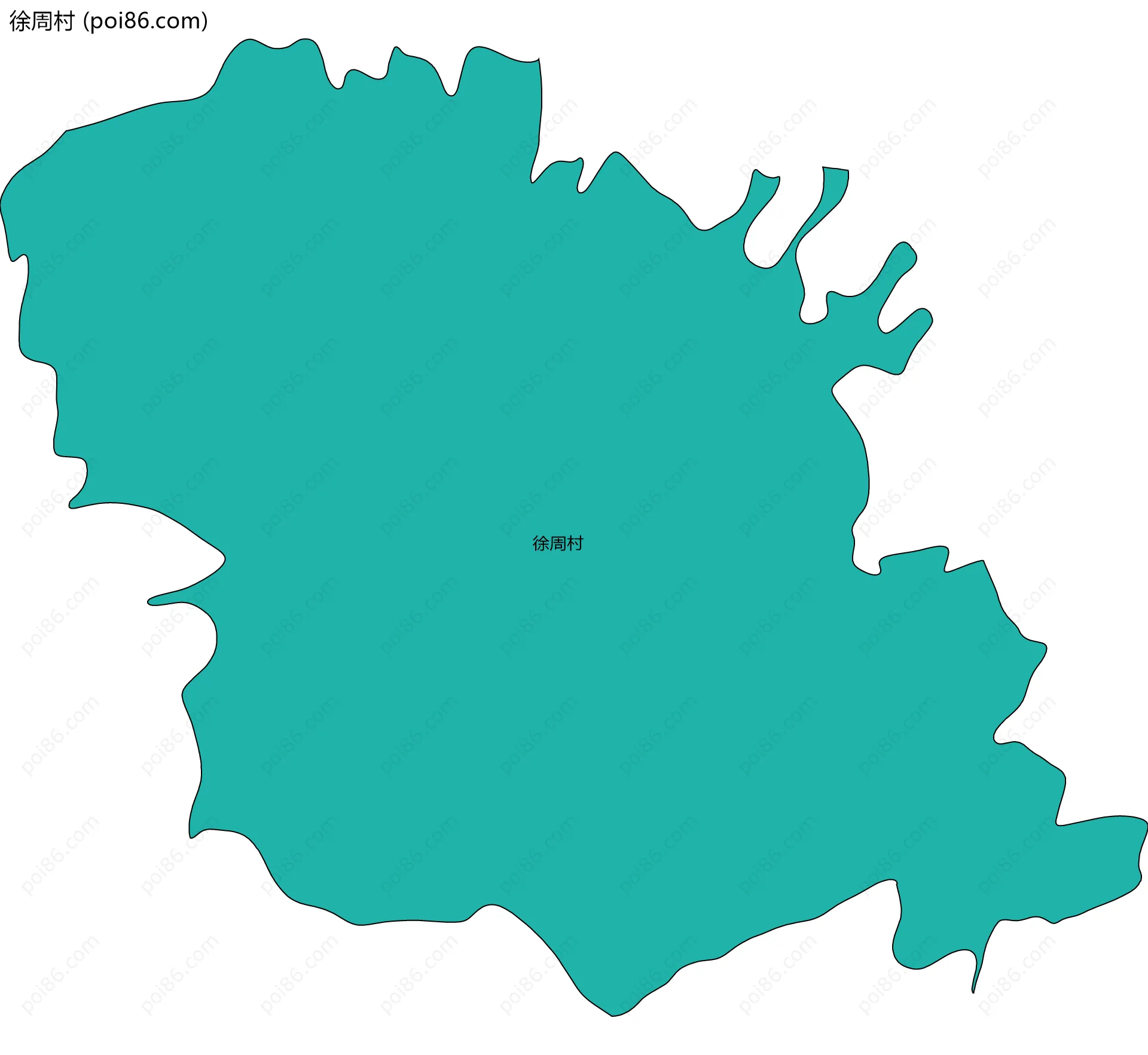 徐周村边界地图