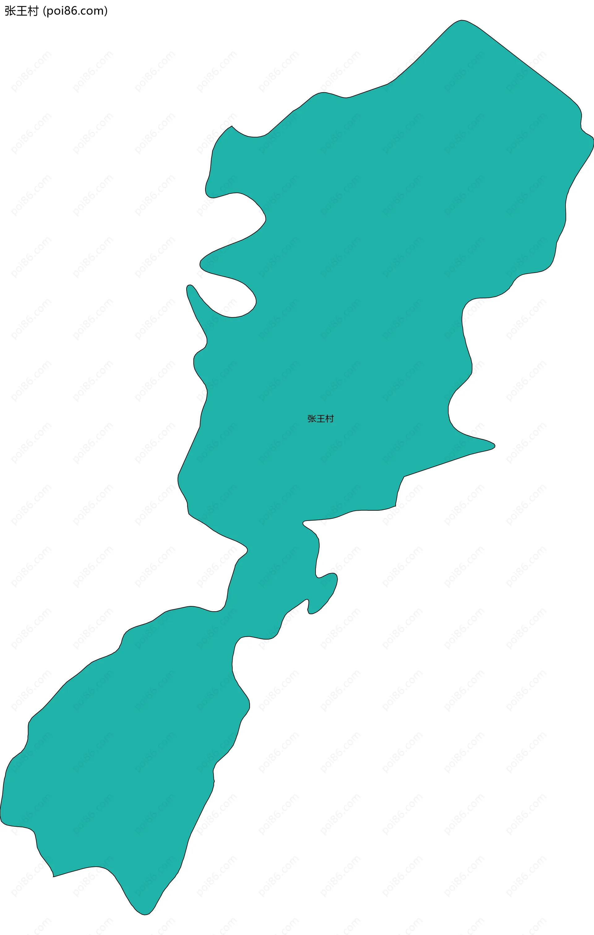 张王村边界地图