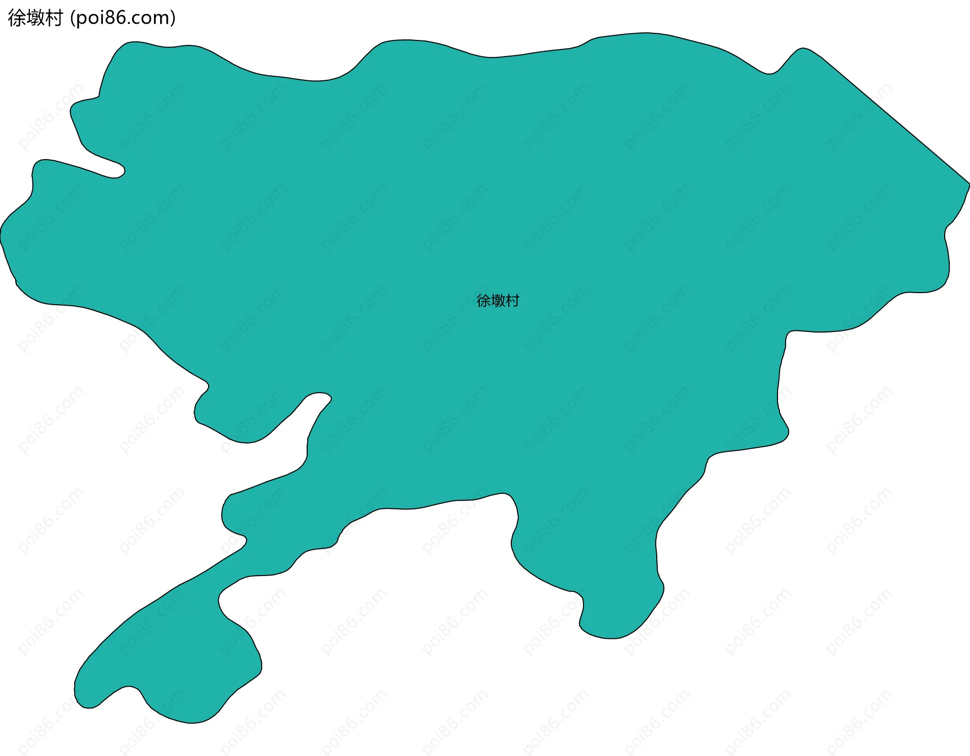 徐墩村边界地图
