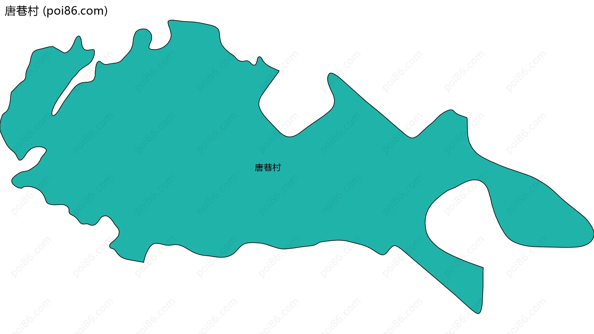 唐巷村边界地图