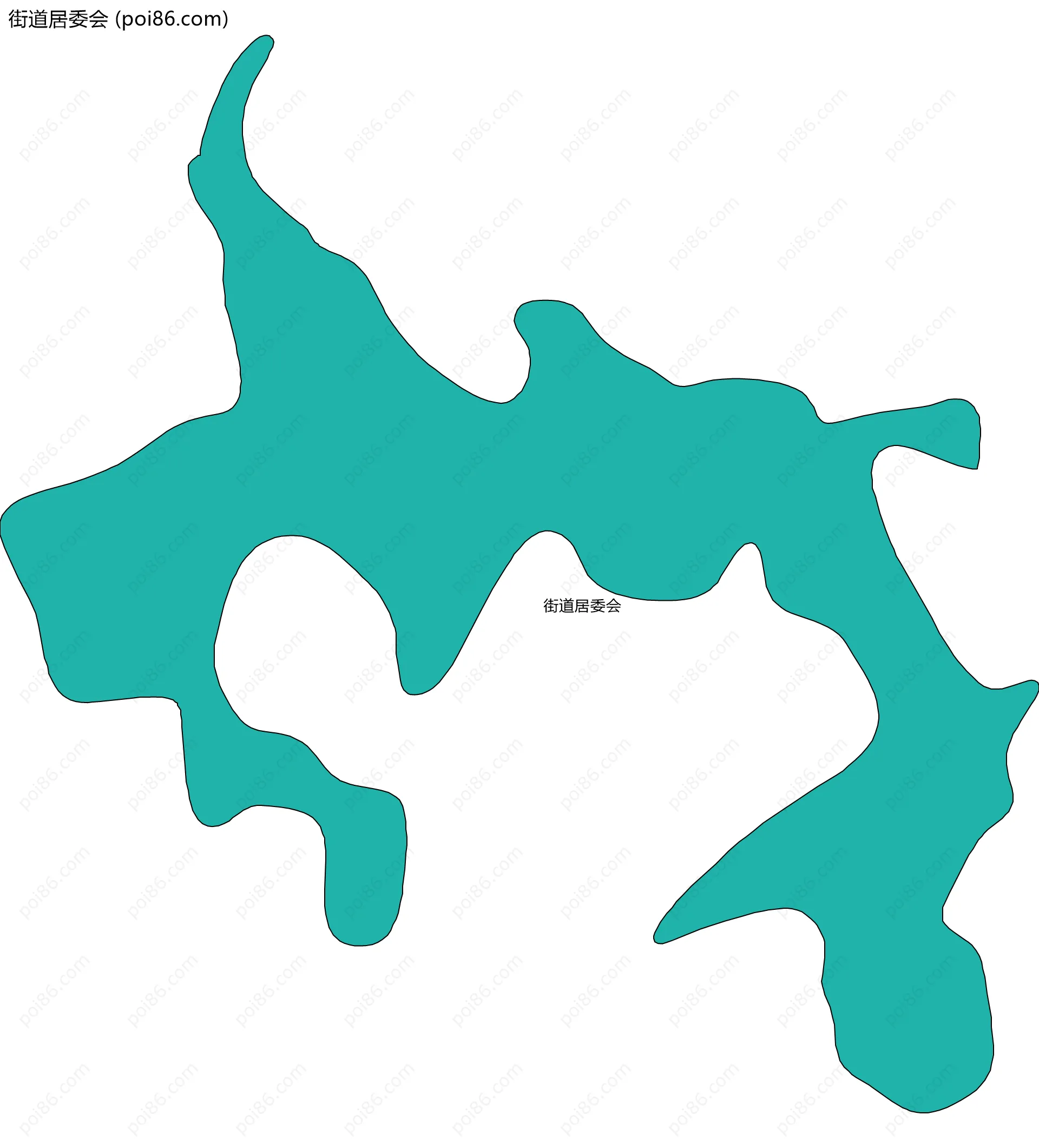 街道居委会边界地图