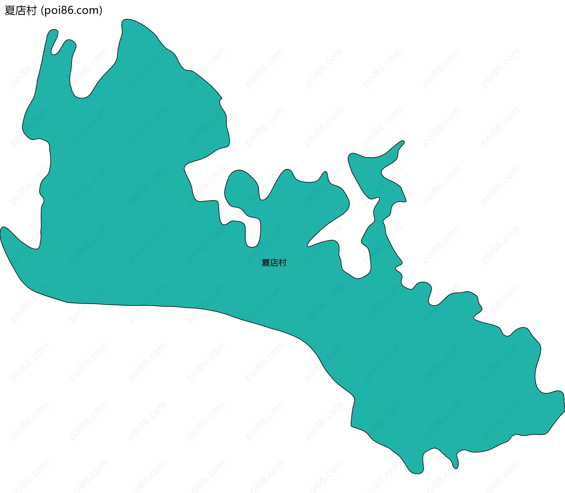 夏店村边界地图