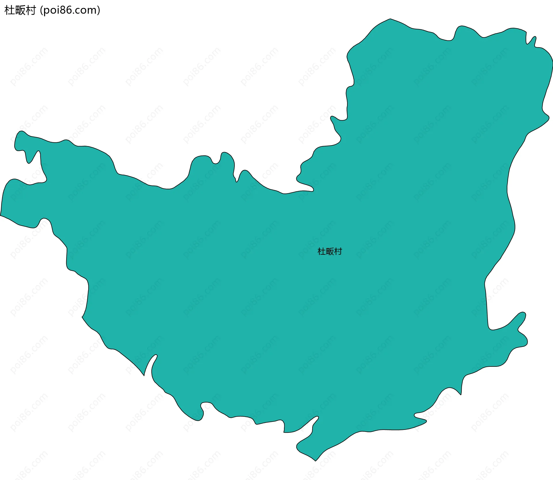 杜畈村边界地图