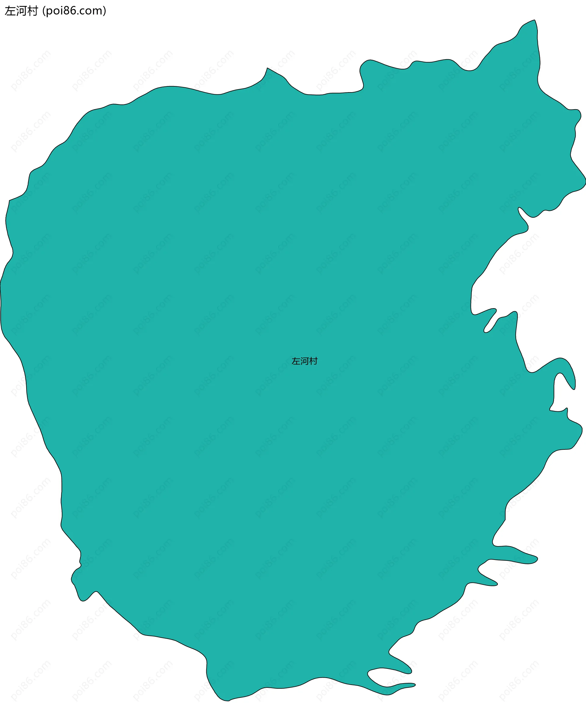 左河村边界地图