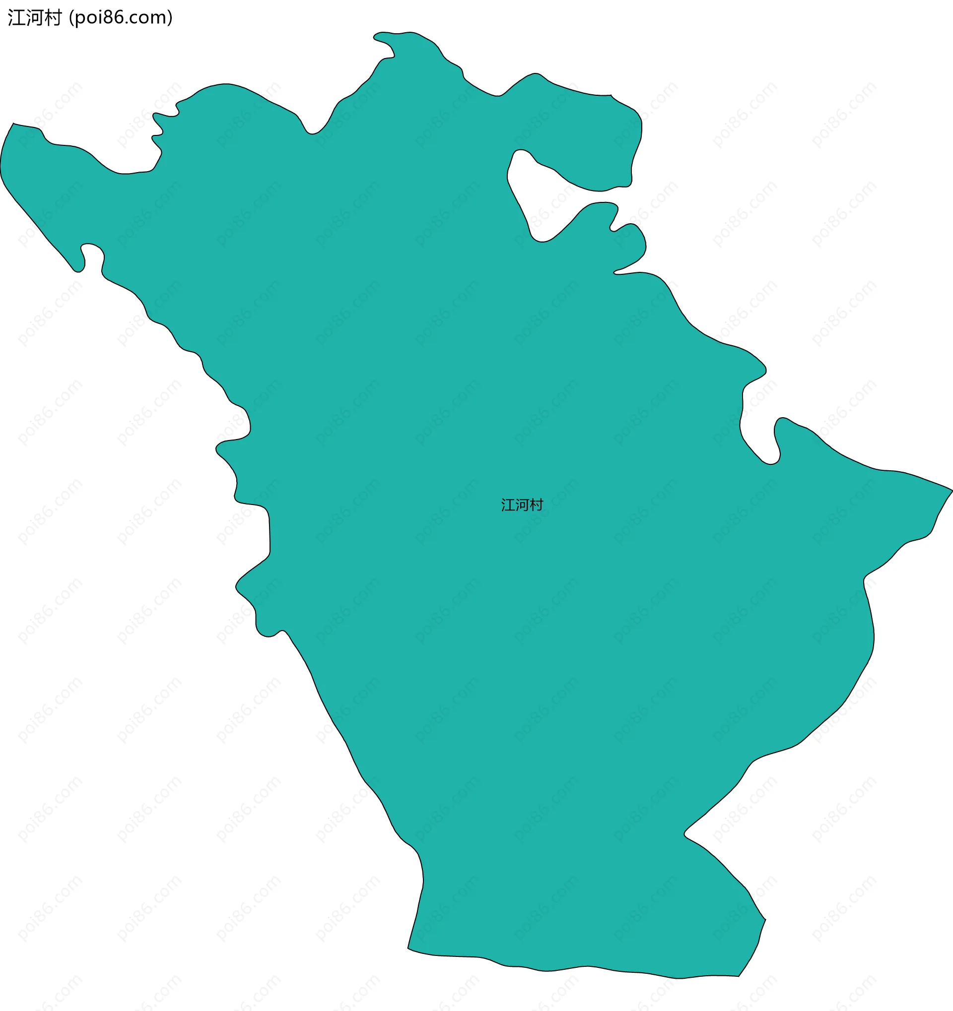 江河村边界地图