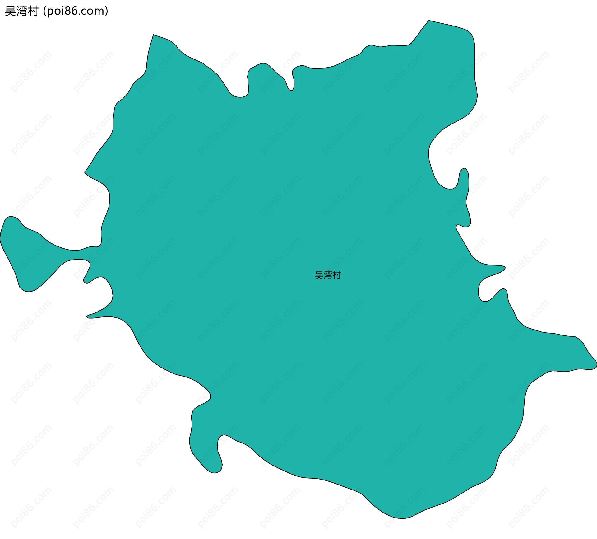 吴湾村边界地图