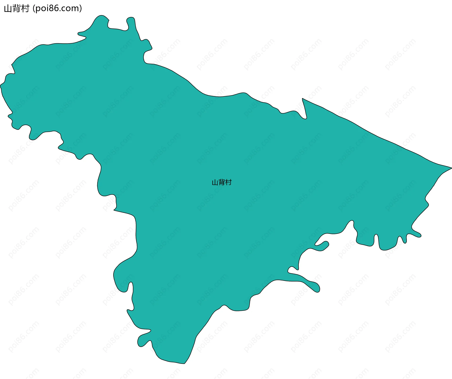 山背村边界地图