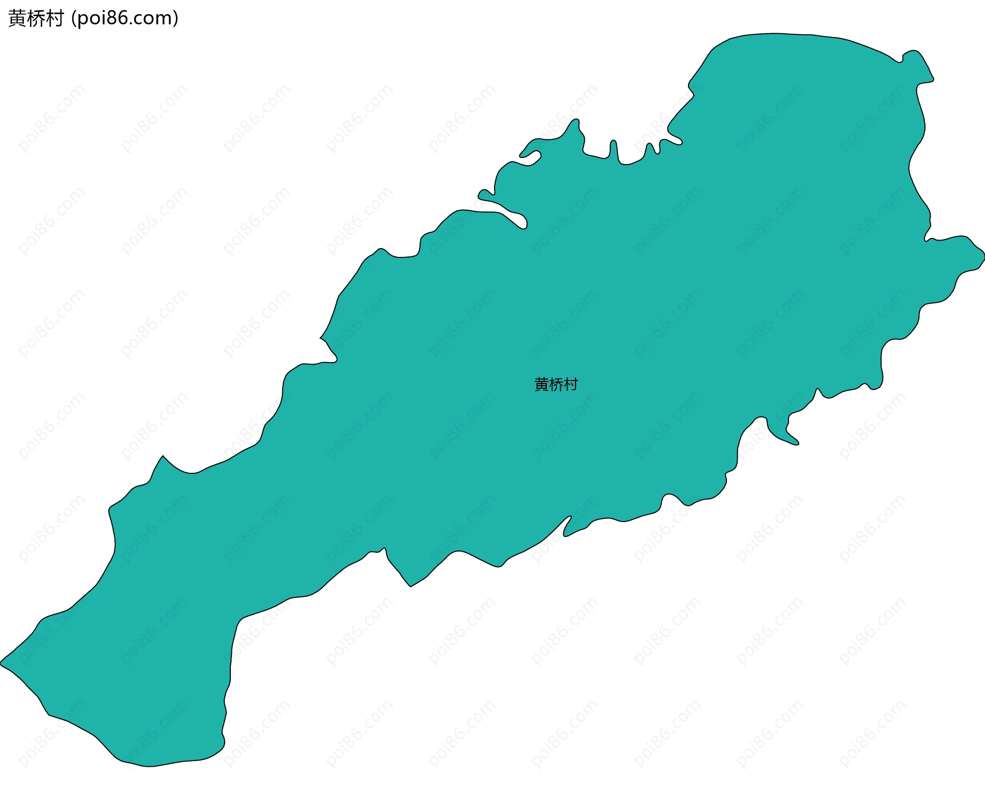 黄桥村边界地图