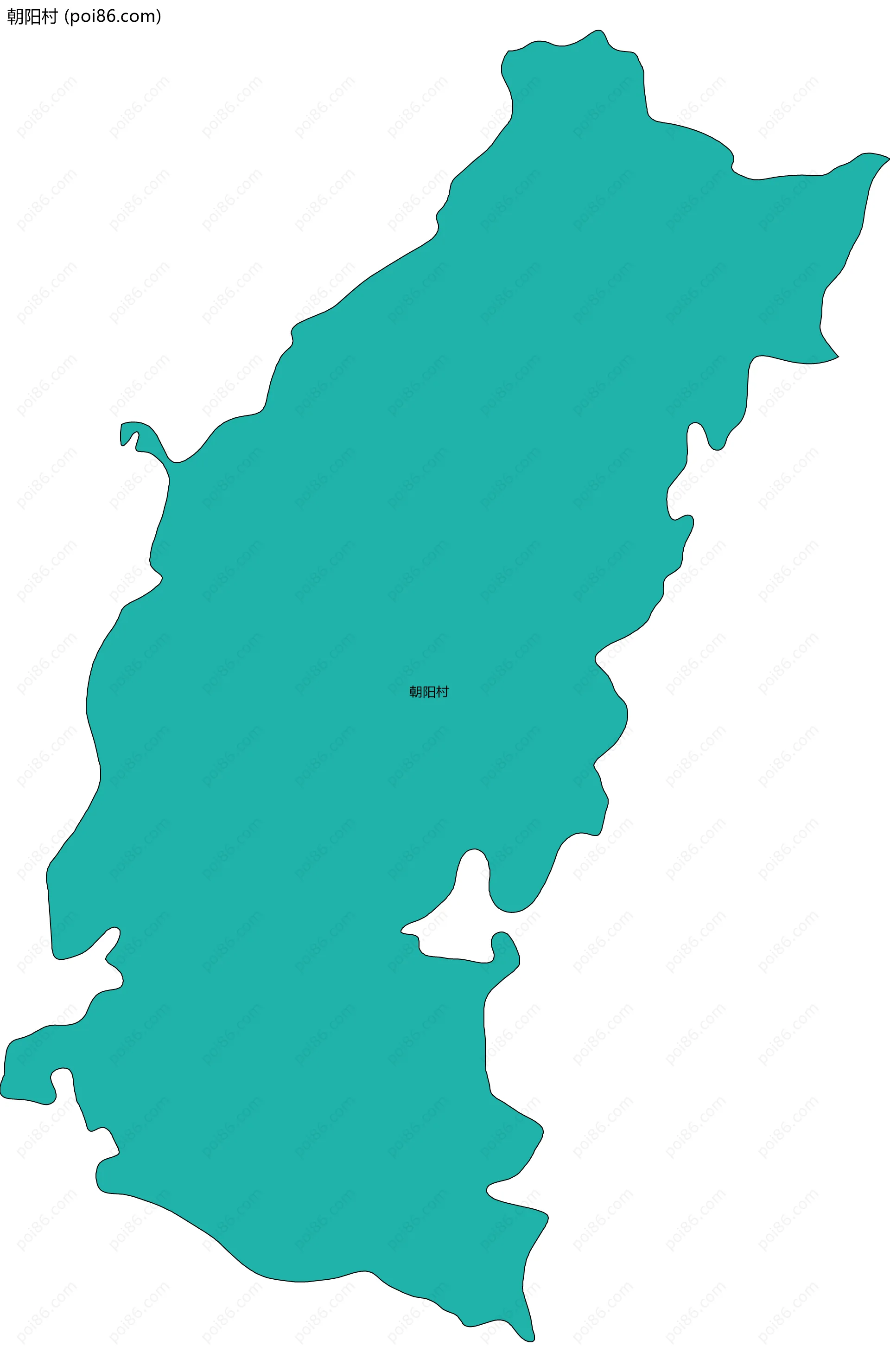 朝阳村边界地图