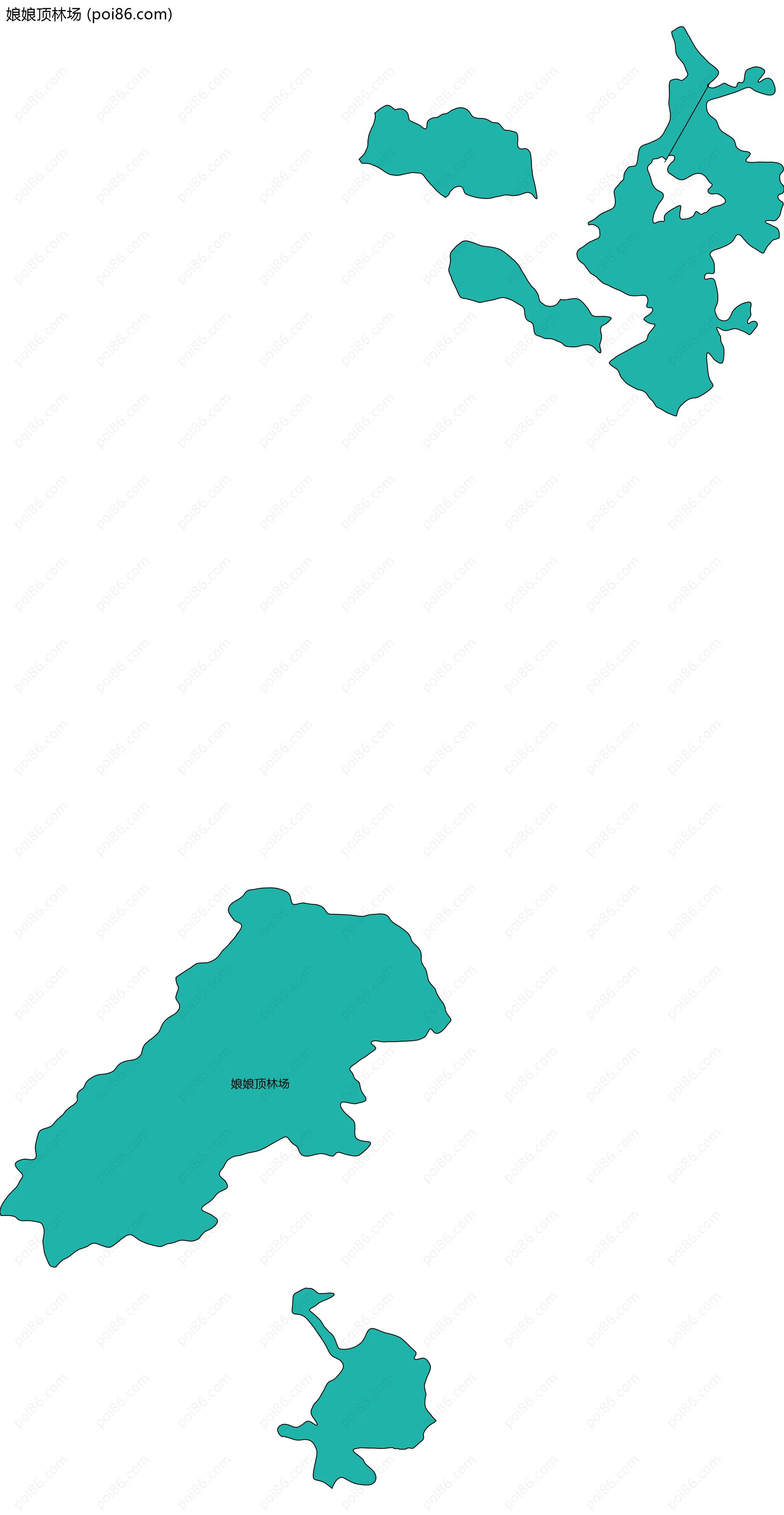 娘娘顶林场边界地图