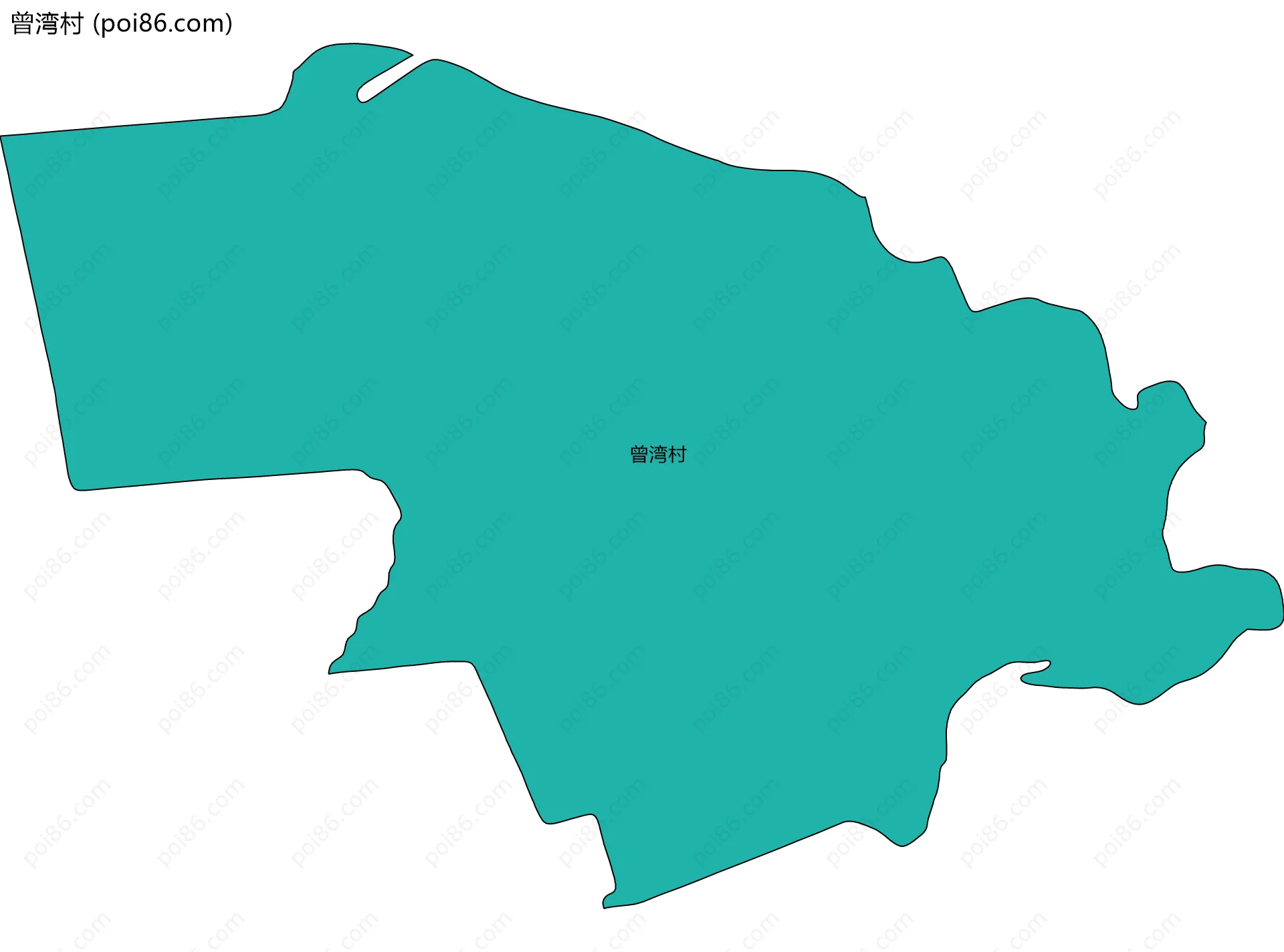 曾湾村边界地图