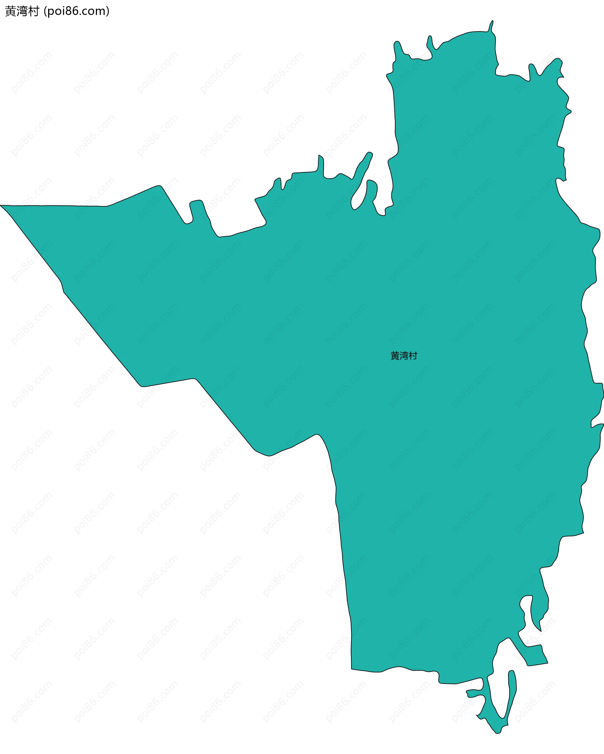 黄湾村边界地图