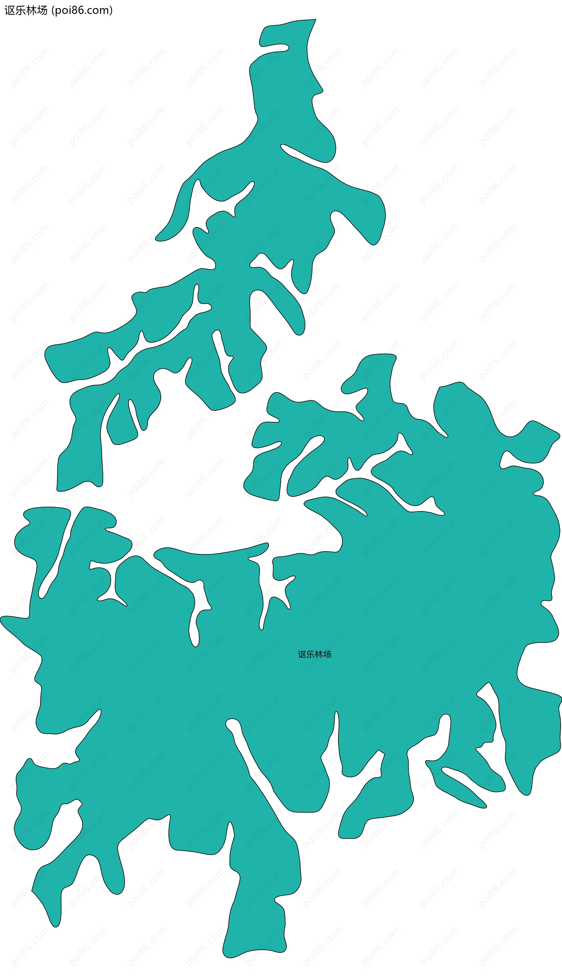 讴乐林场边界地图