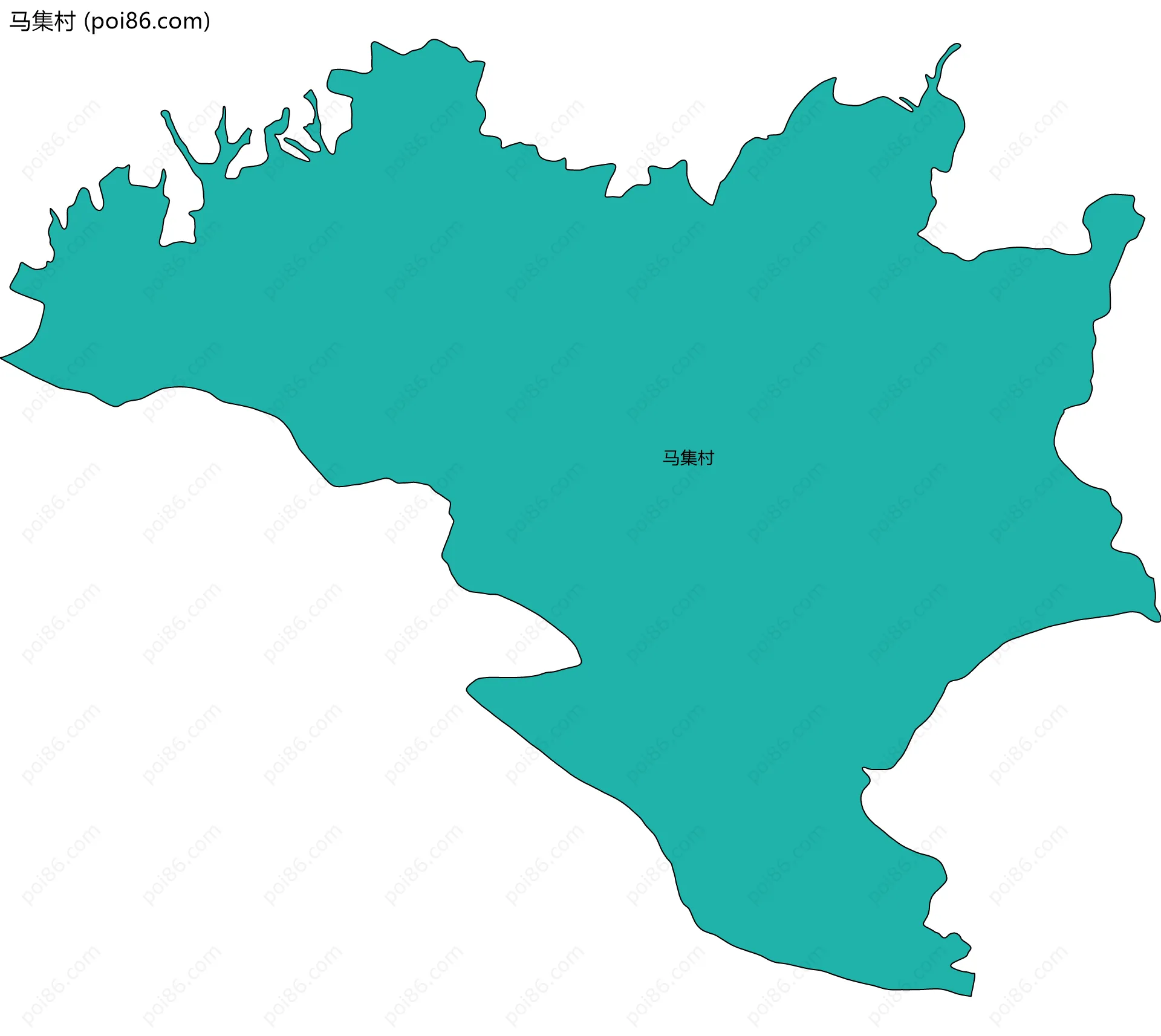 马集村边界地图