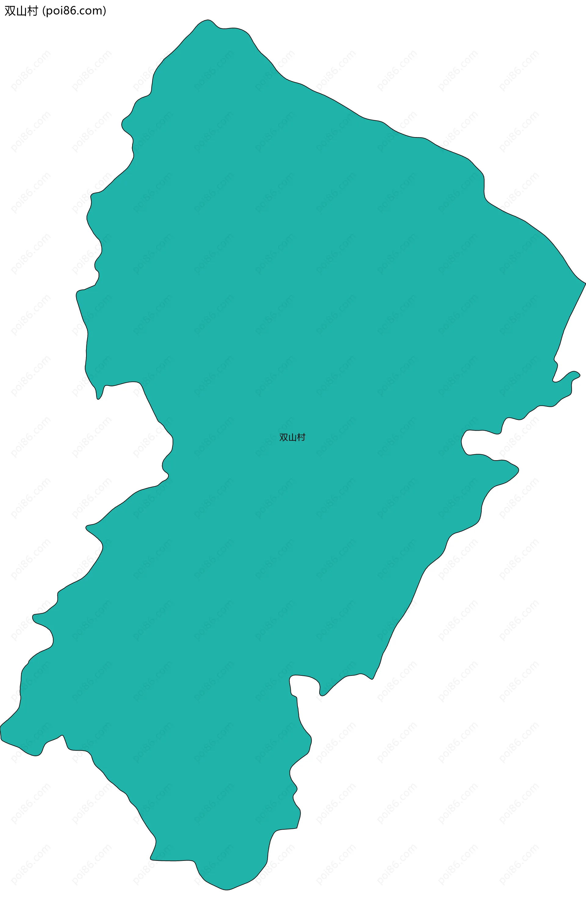 双山村边界地图