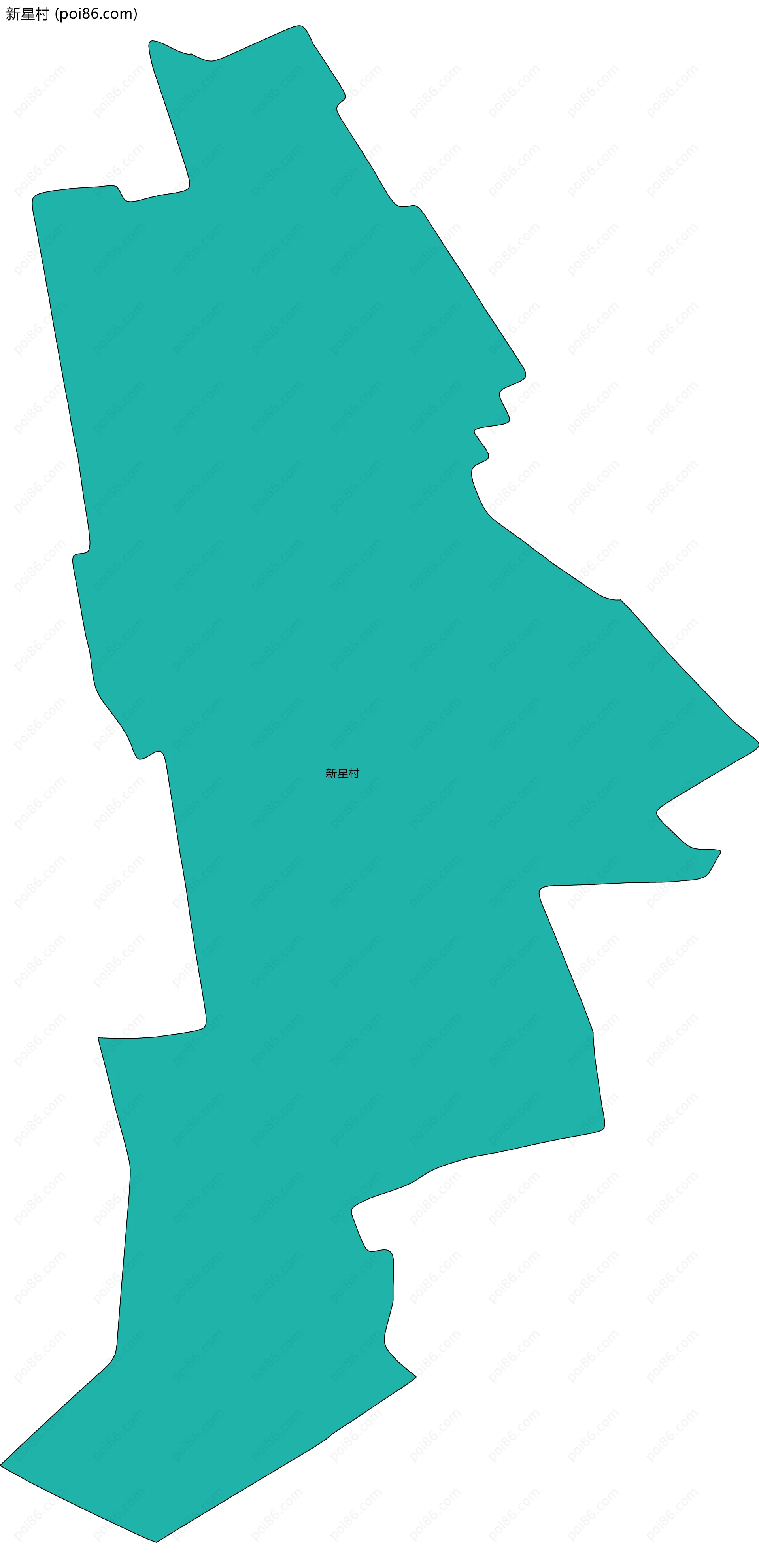 新星村边界地图