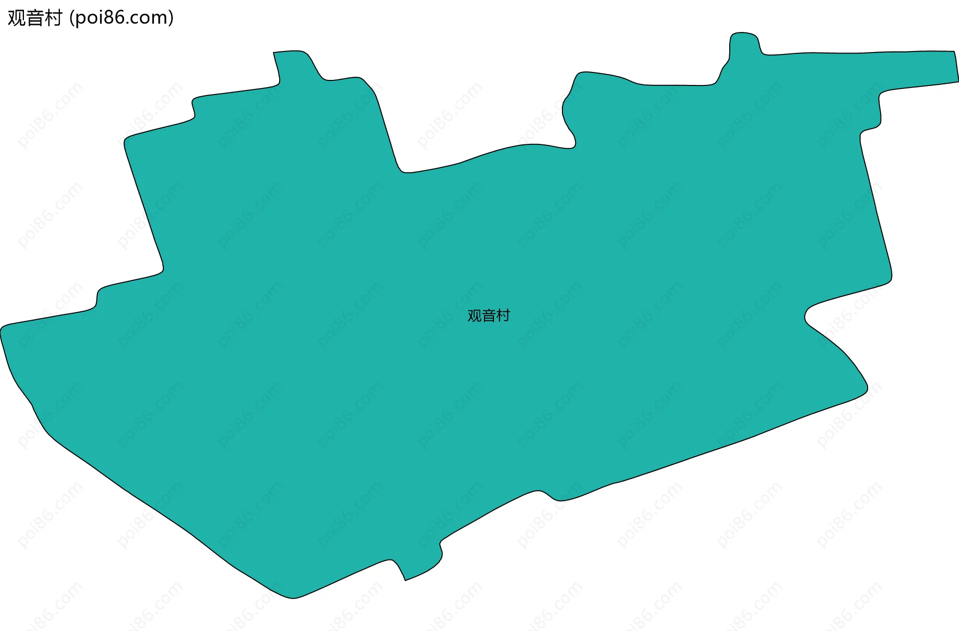 观音村边界地图