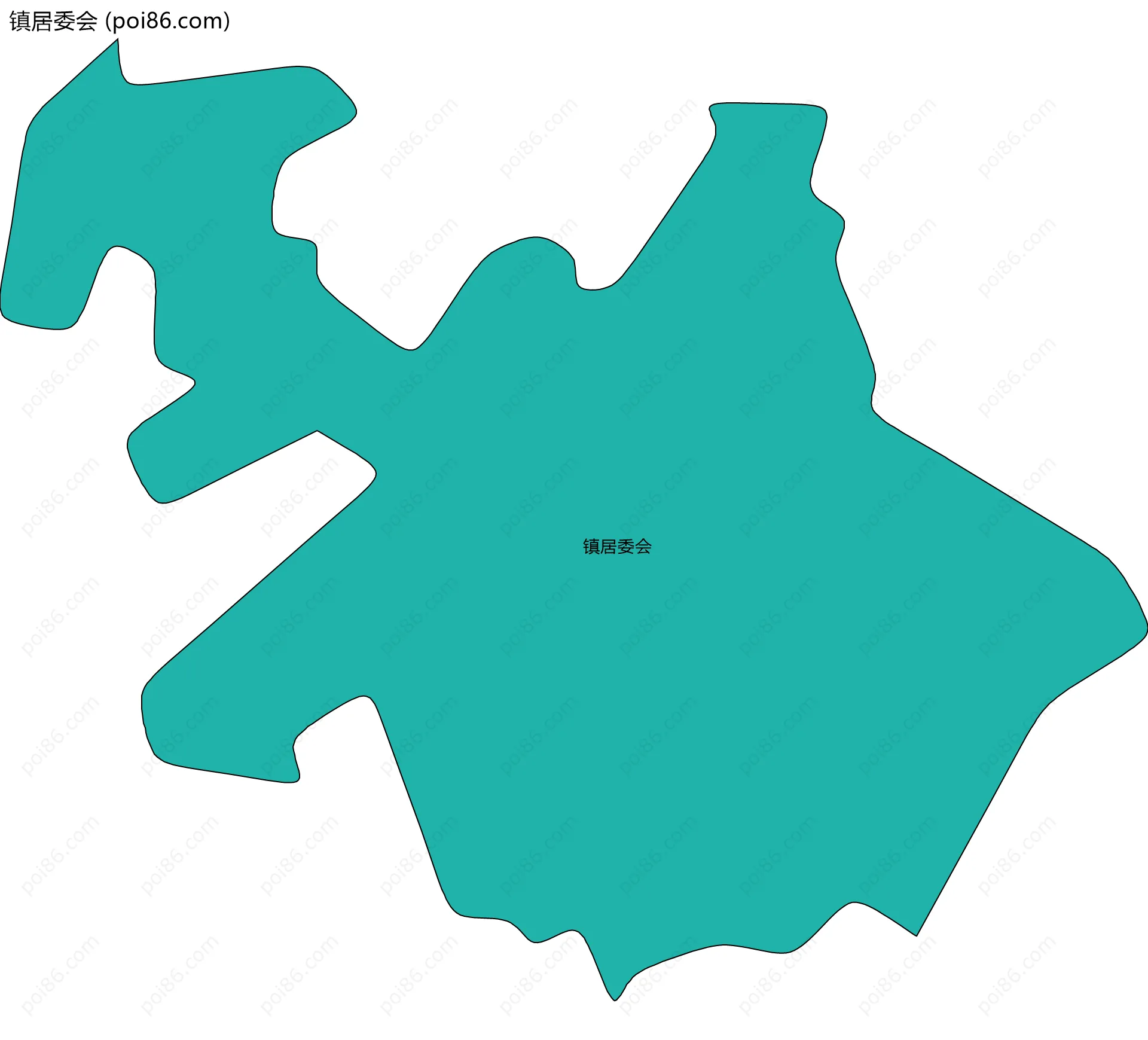 镇居委会边界地图