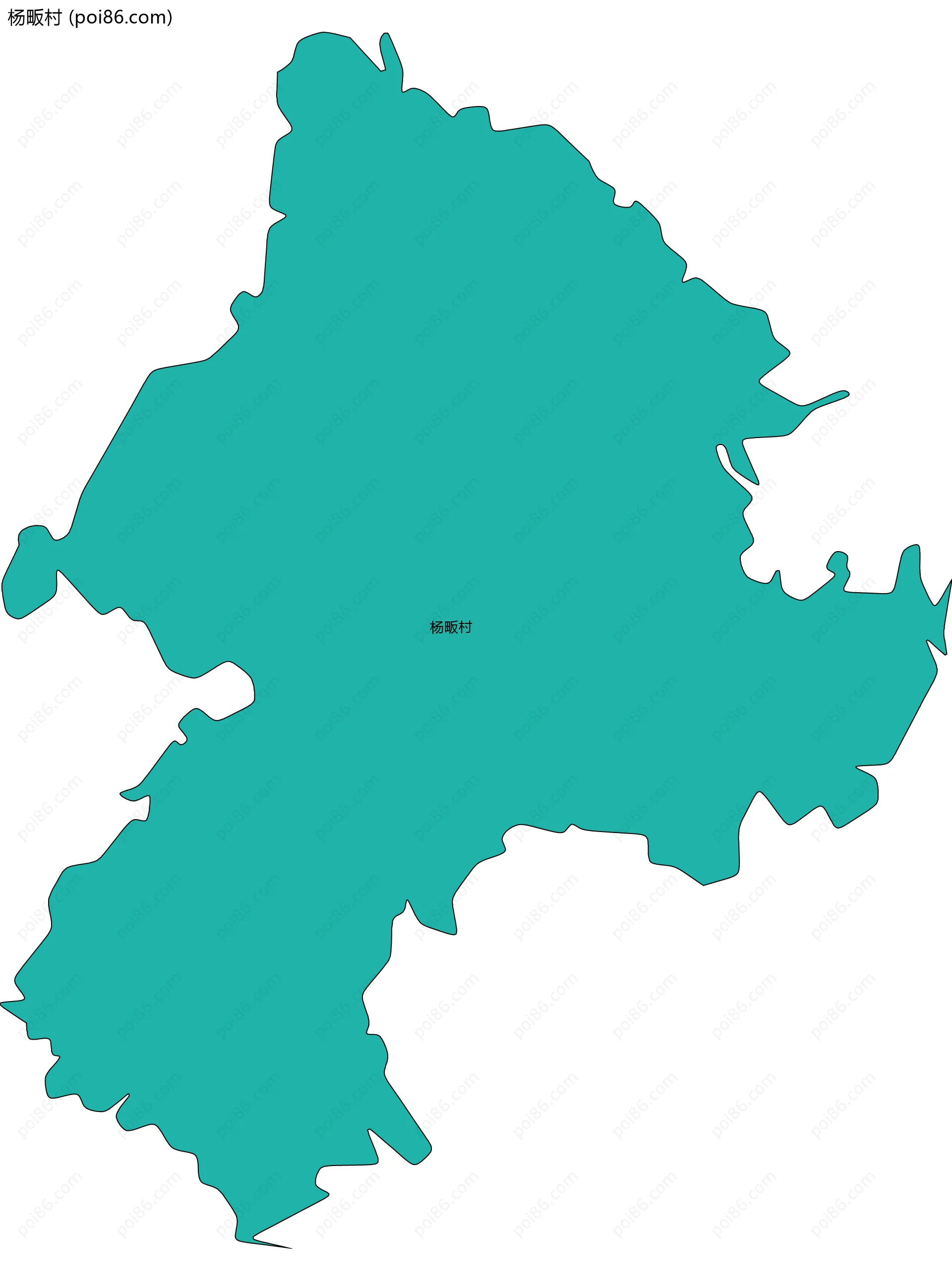 杨畈村边界地图