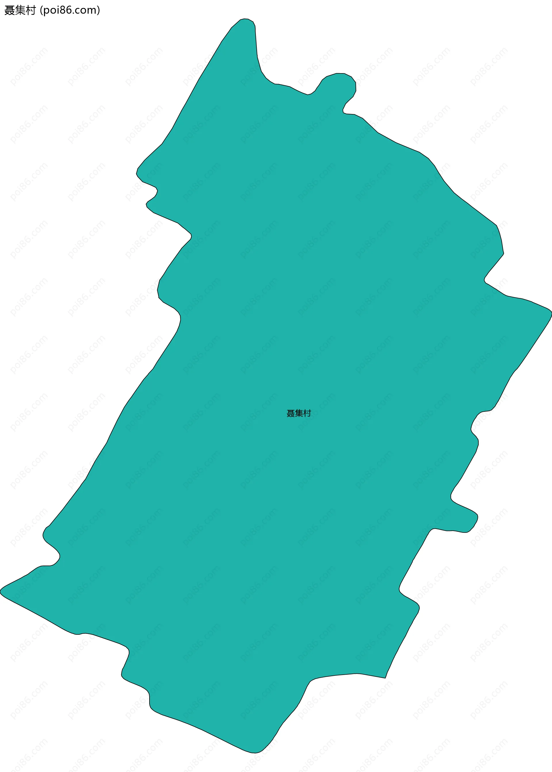 聂集村边界地图