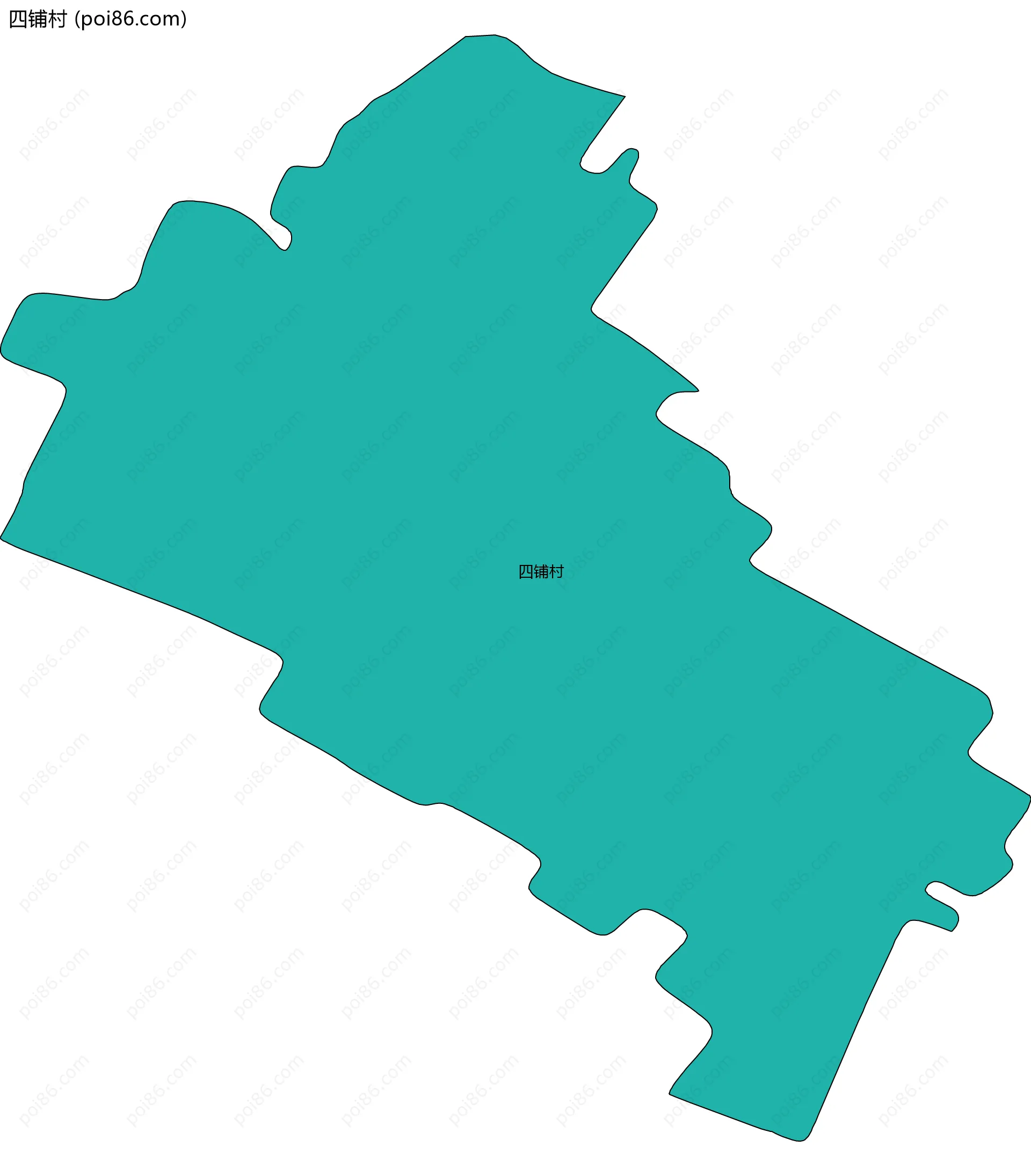 四铺村边界地图