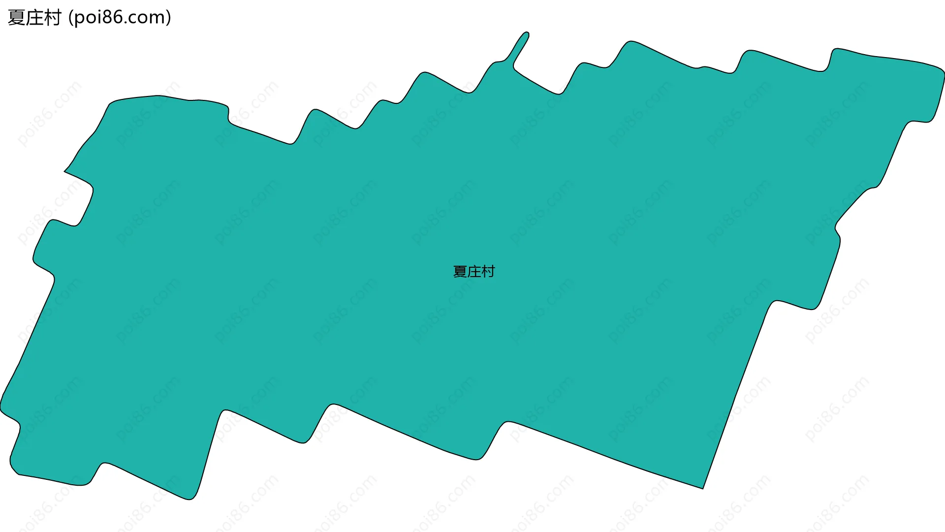 夏庄村边界地图