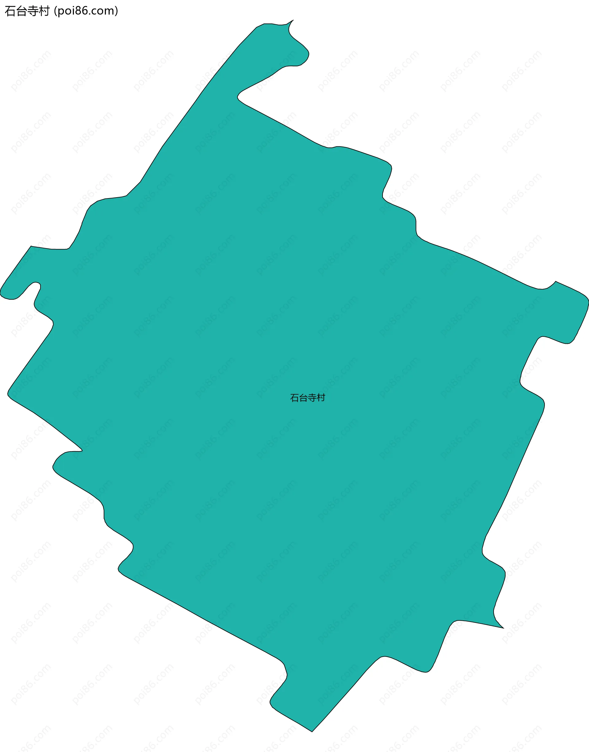 石台寺村边界地图