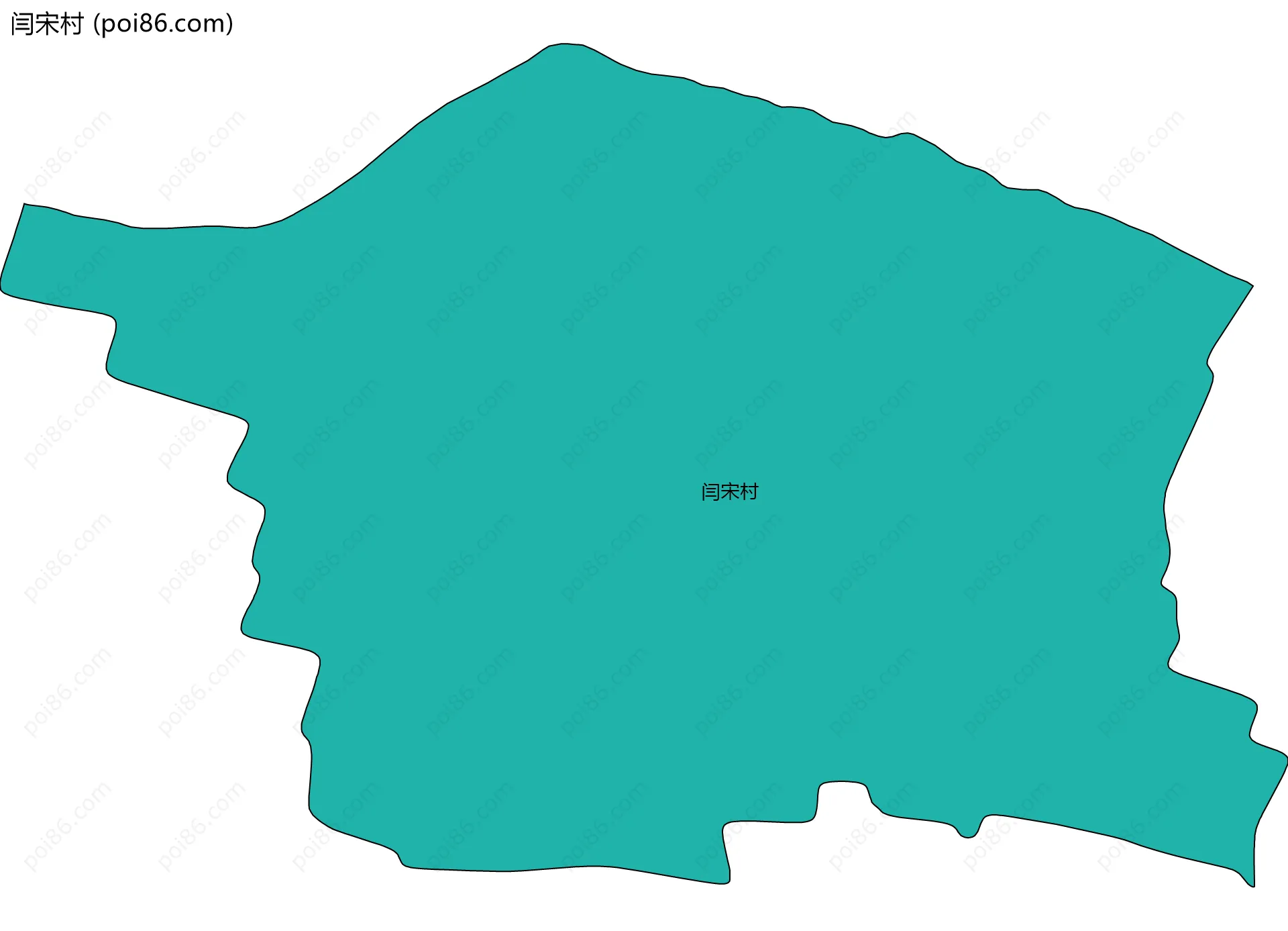 闫宋村边界地图