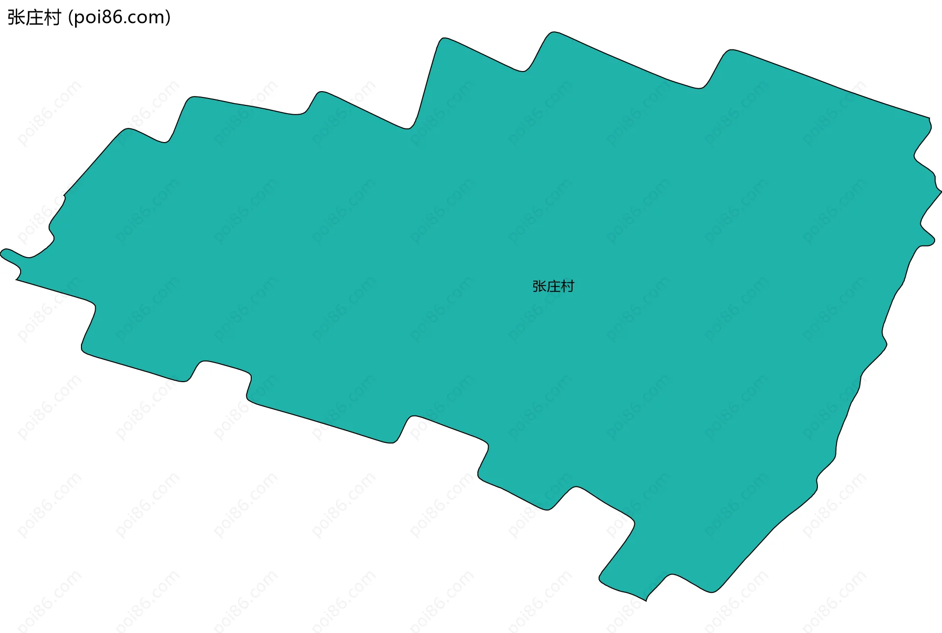 张庄村边界地图