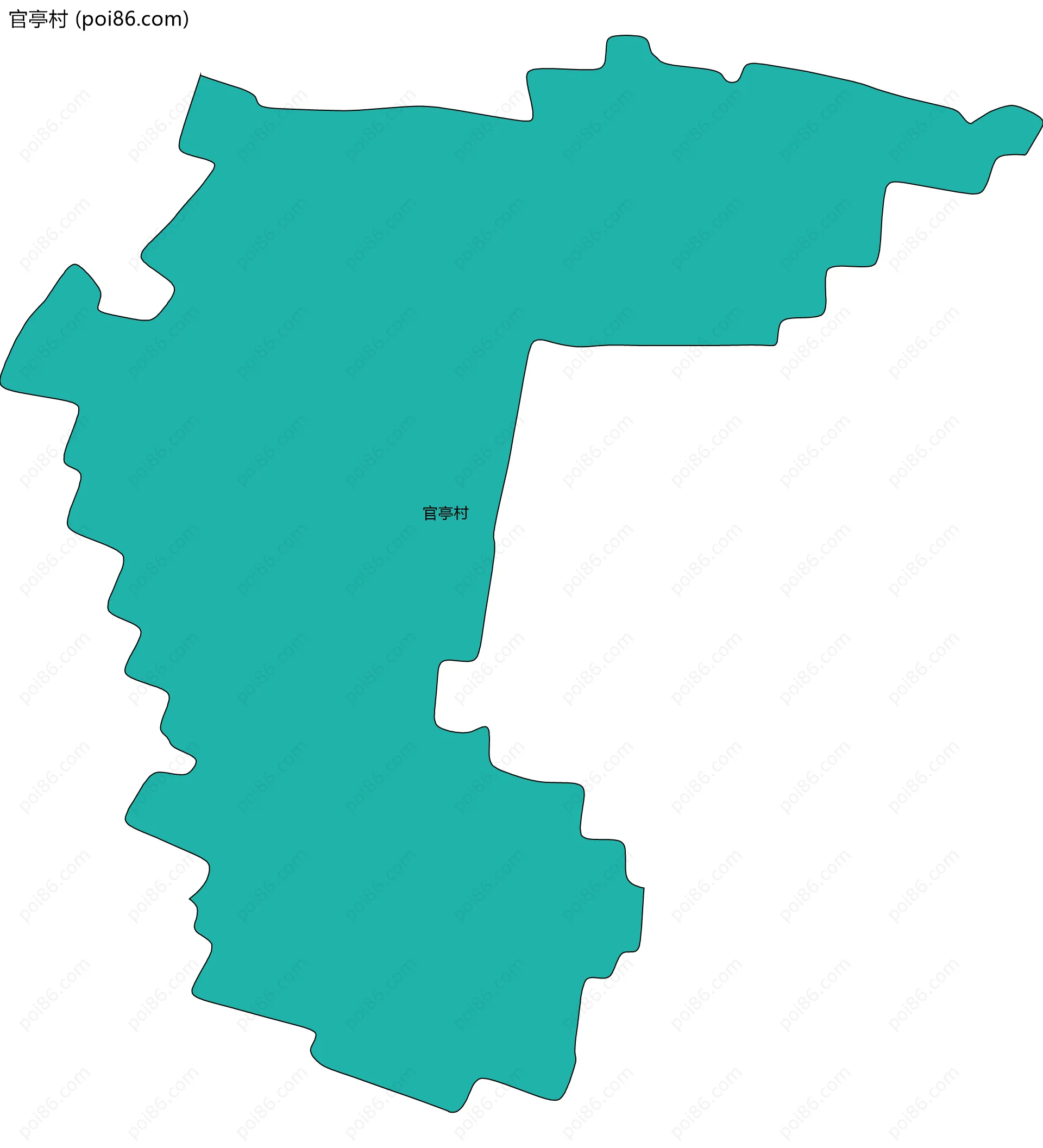 官亭村边界地图