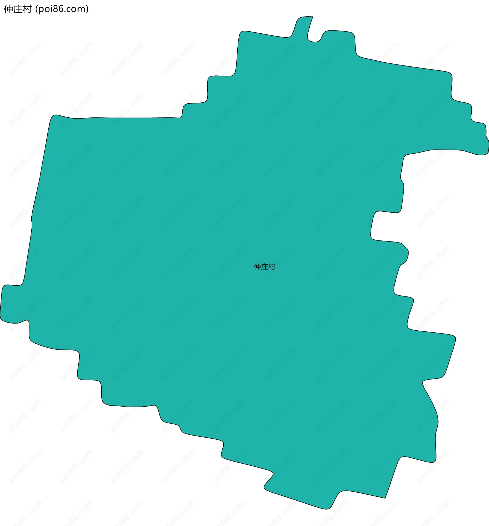 仲庄村边界地图