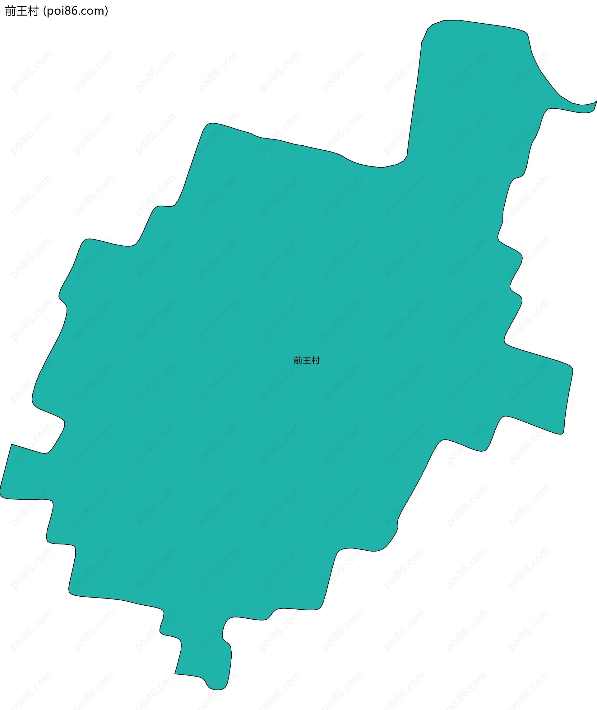 前王村边界地图