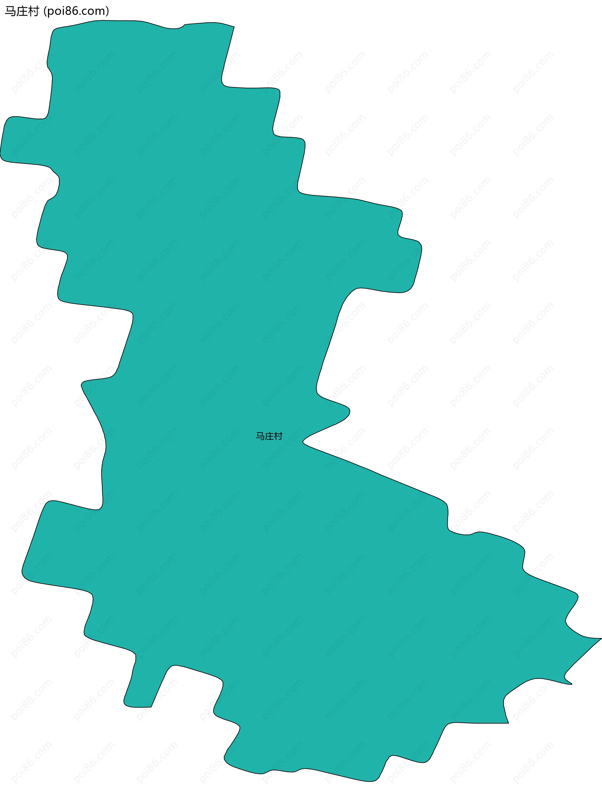 马庄村边界地图