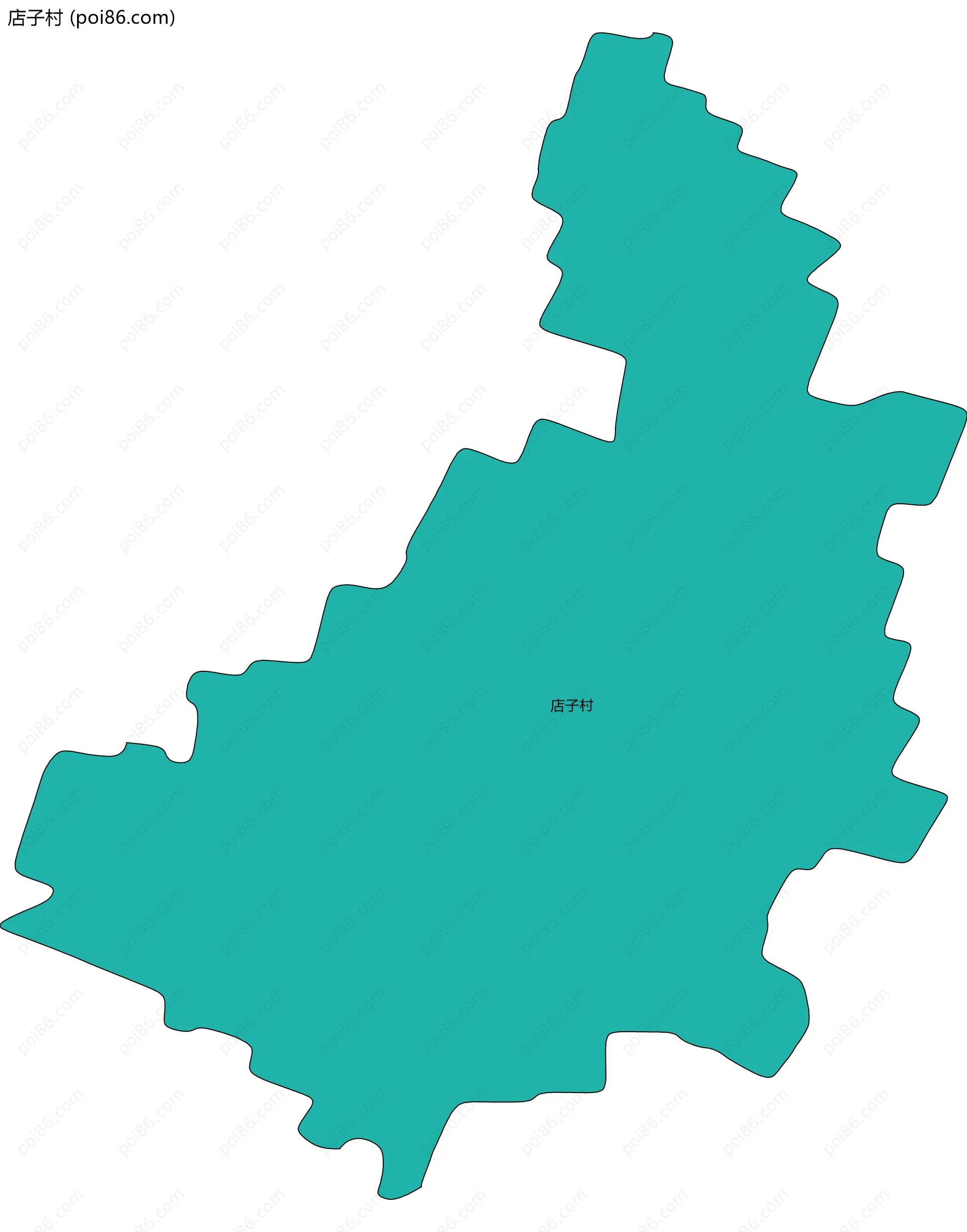 店子村边界地图