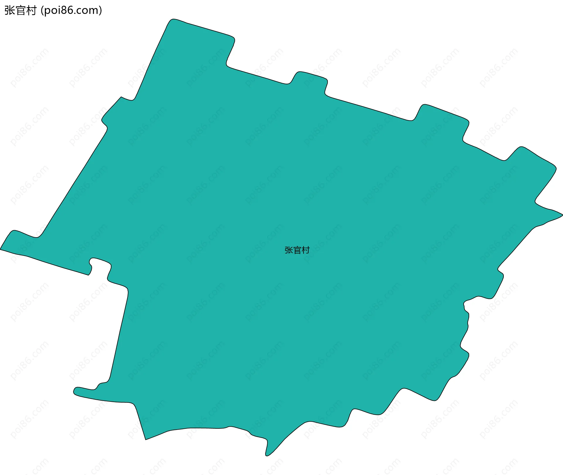 张官村边界地图