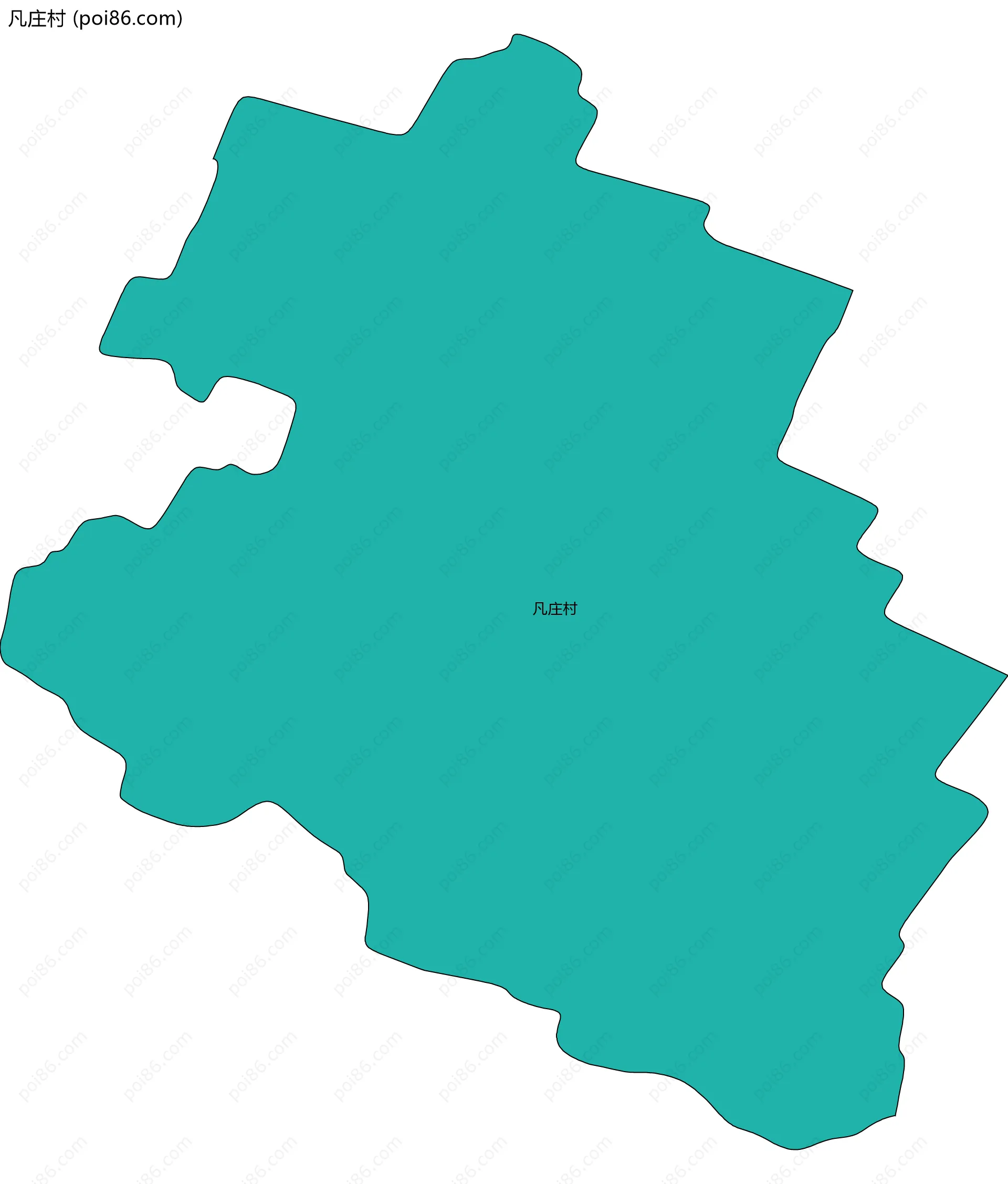 凡庄村边界地图