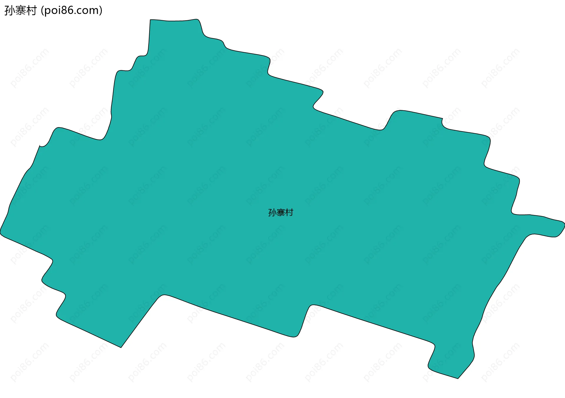 孙寨村边界地图