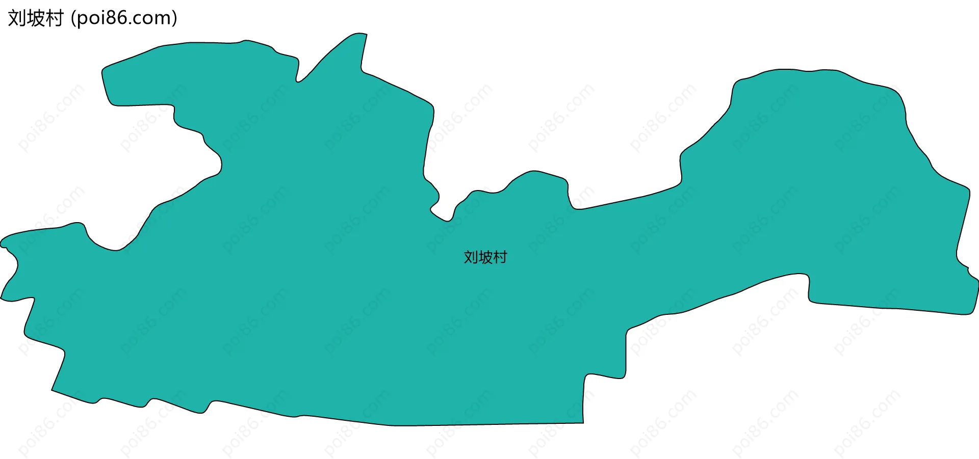 刘坡村边界地图