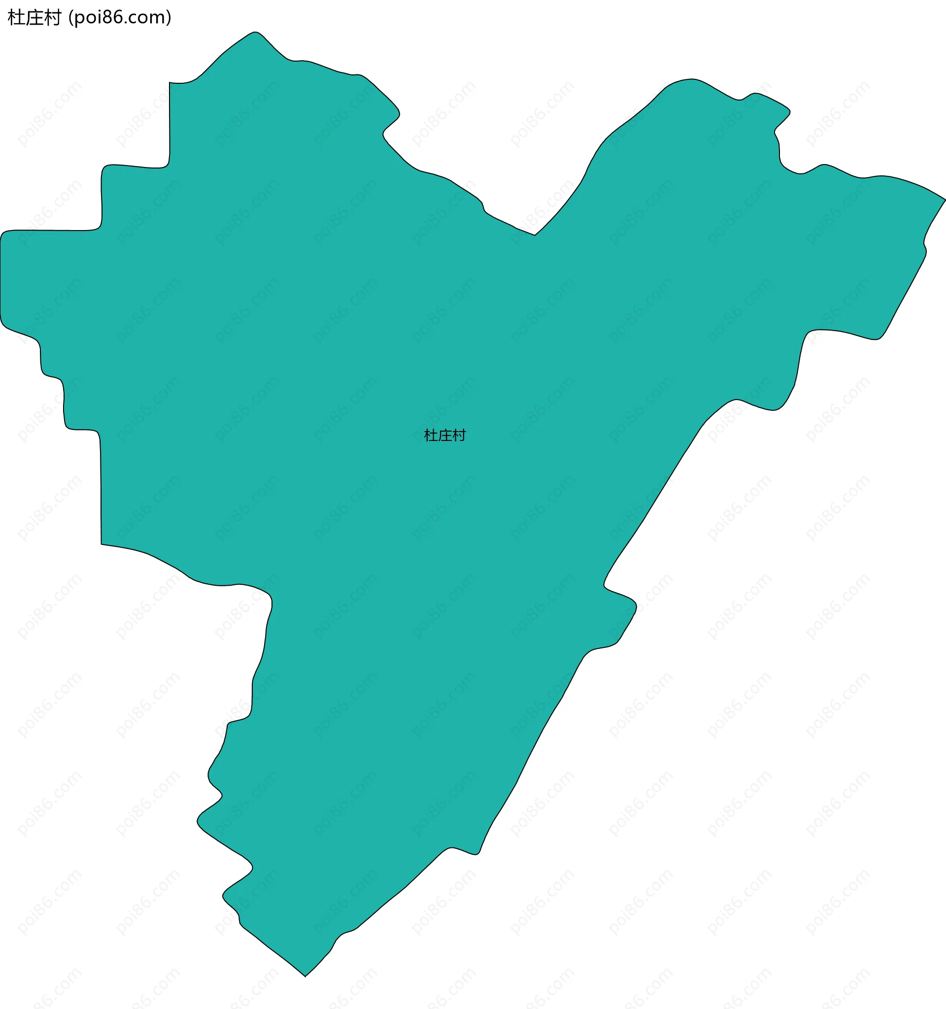 杜庄村边界地图