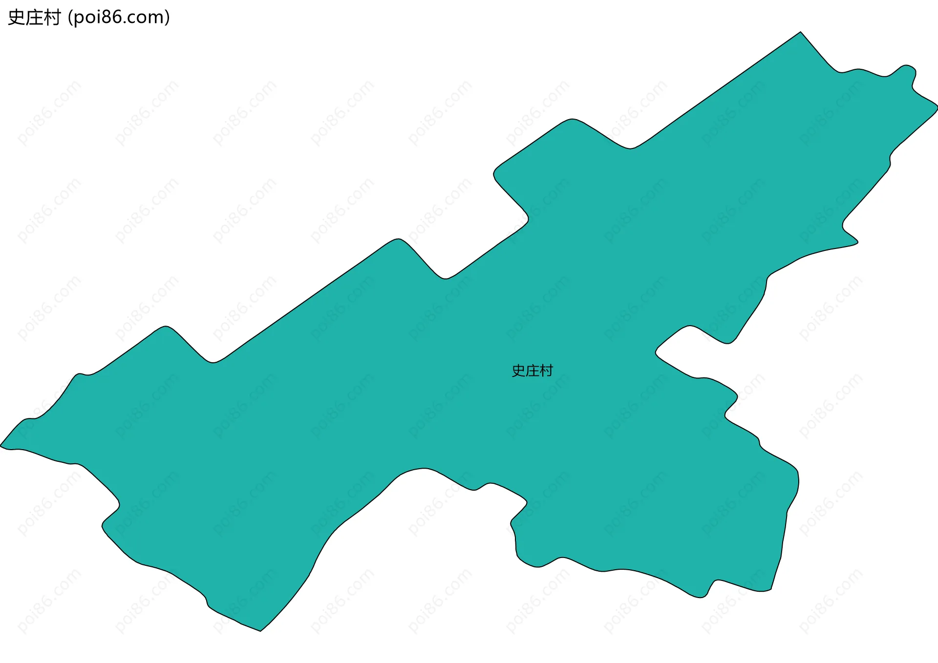 史庄村边界地图