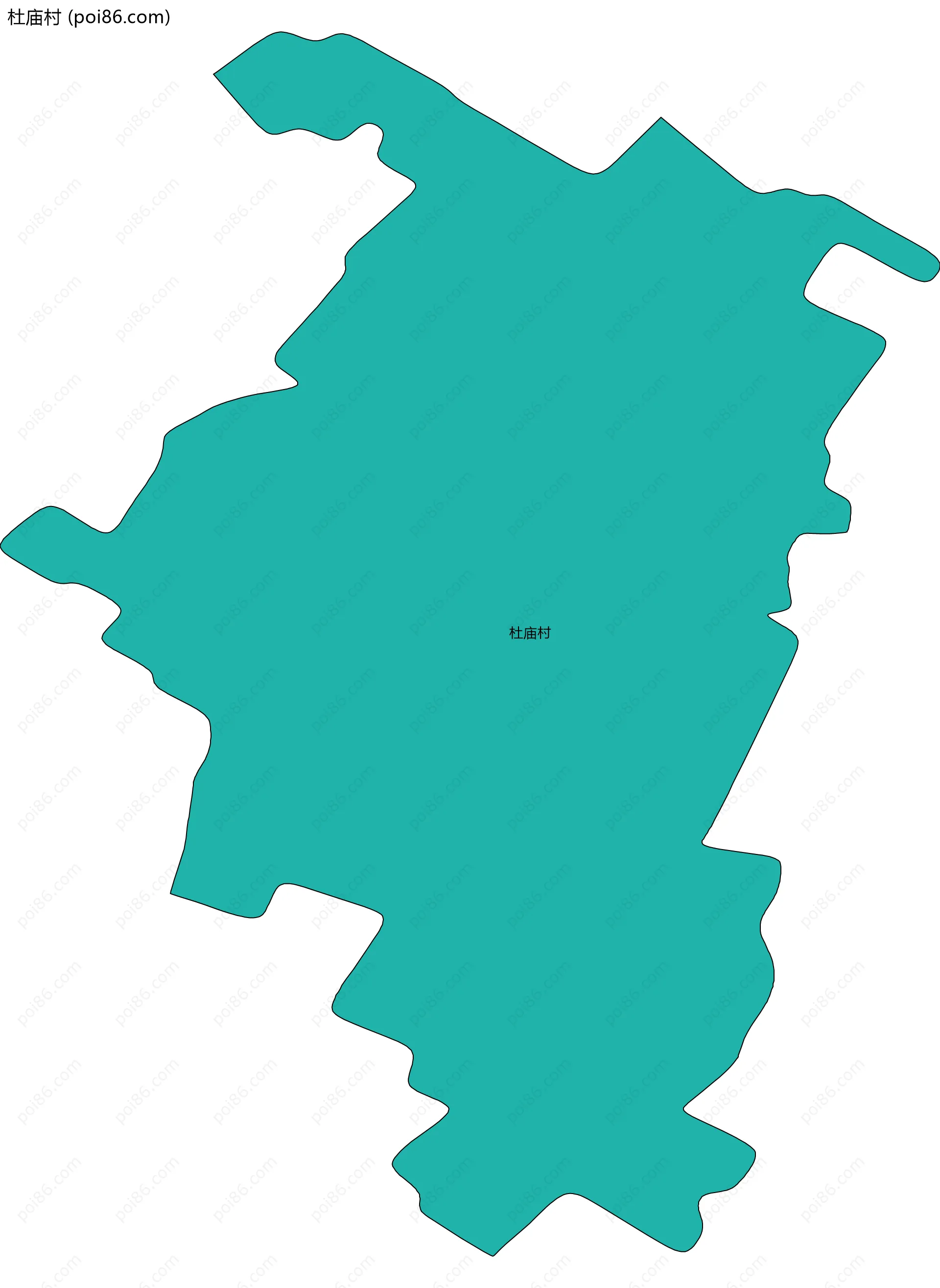 杜庙村边界地图