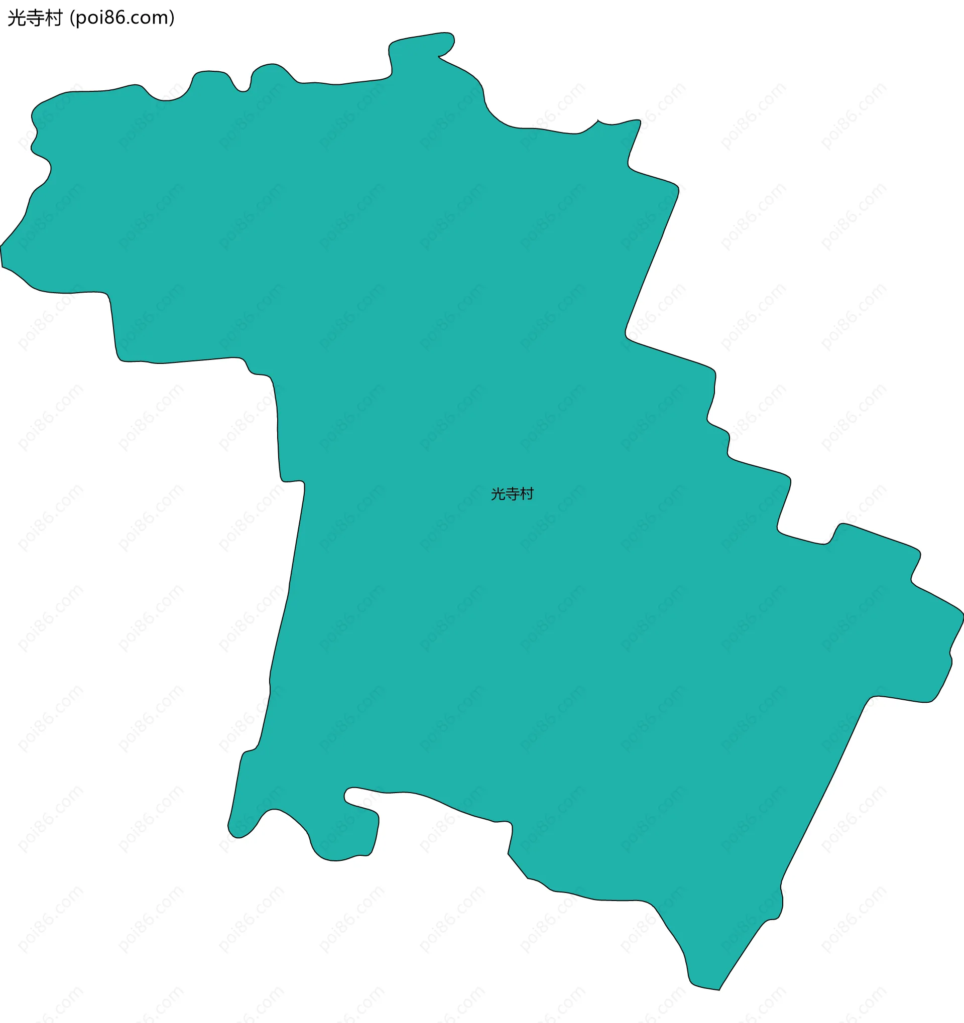 光寺村边界地图