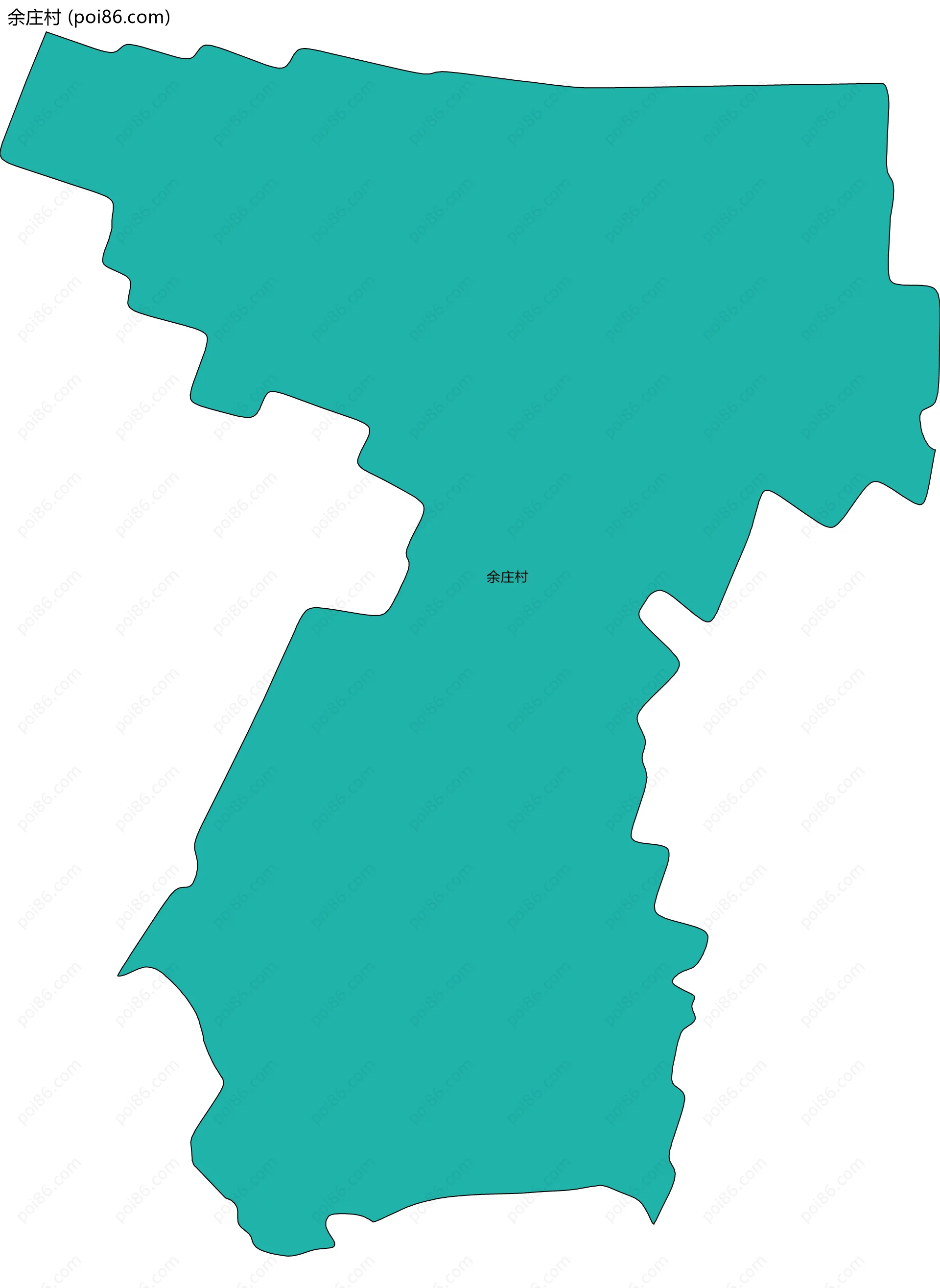 余庄村边界地图