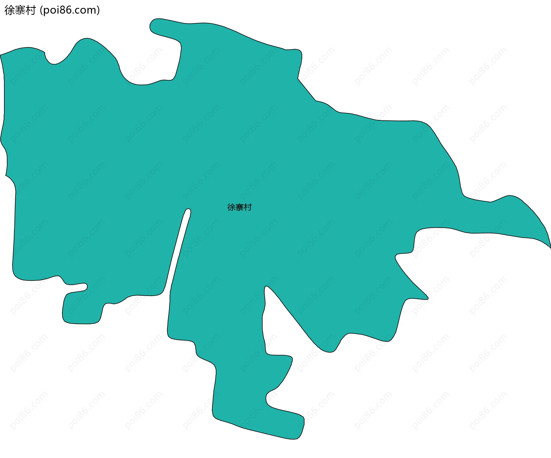 徐寨村边界地图