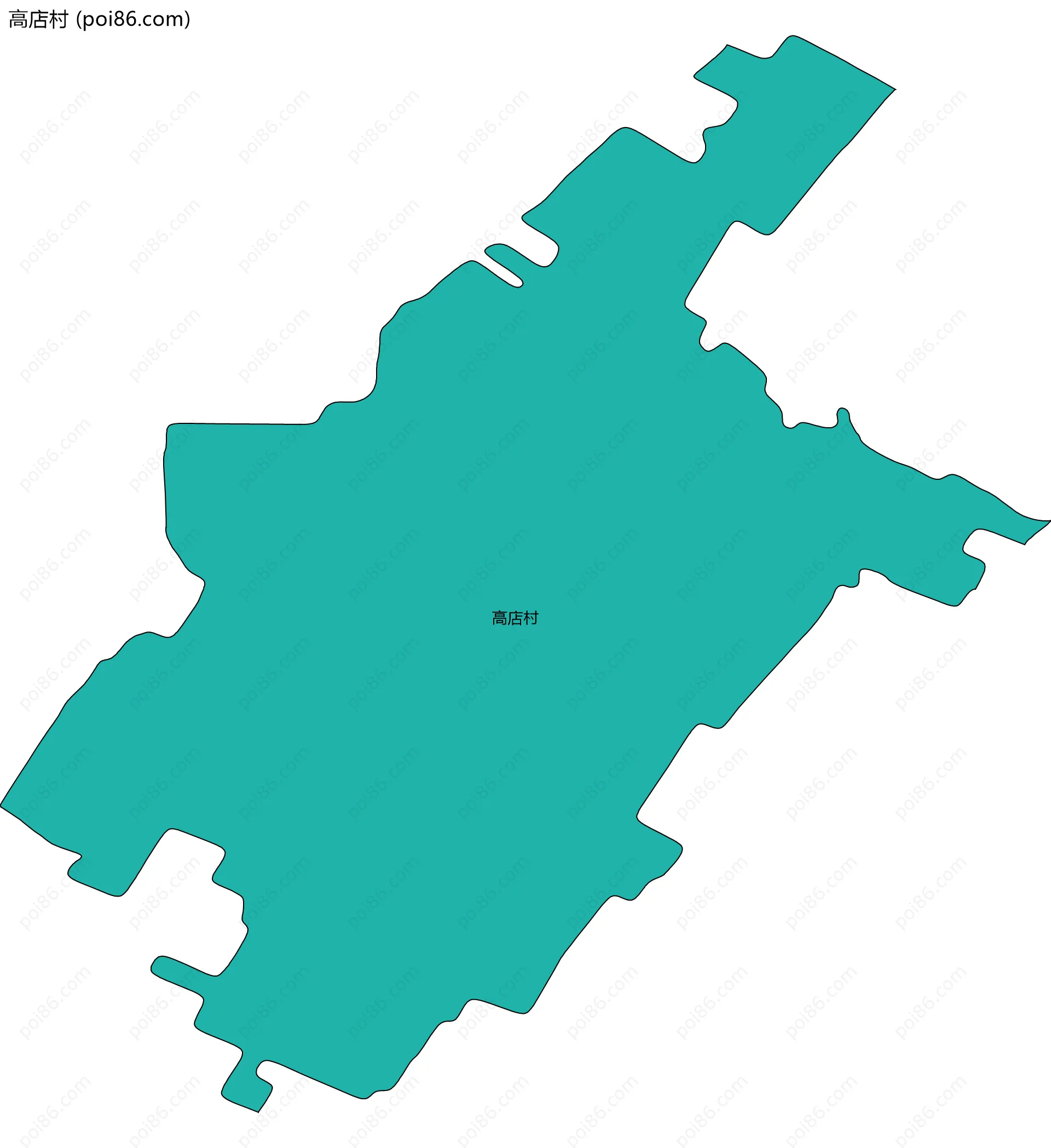 高店村边界地图