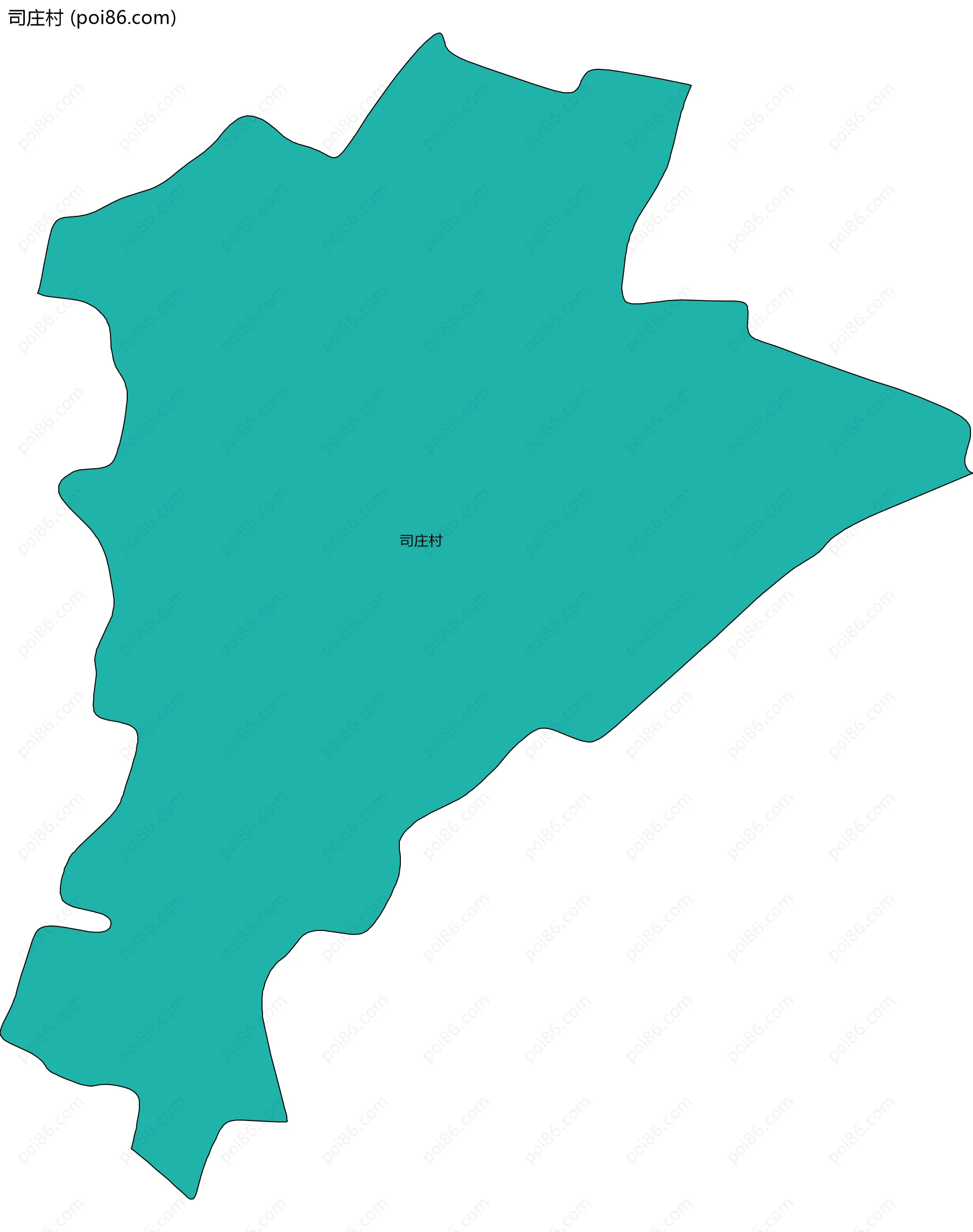 司庄村边界地图