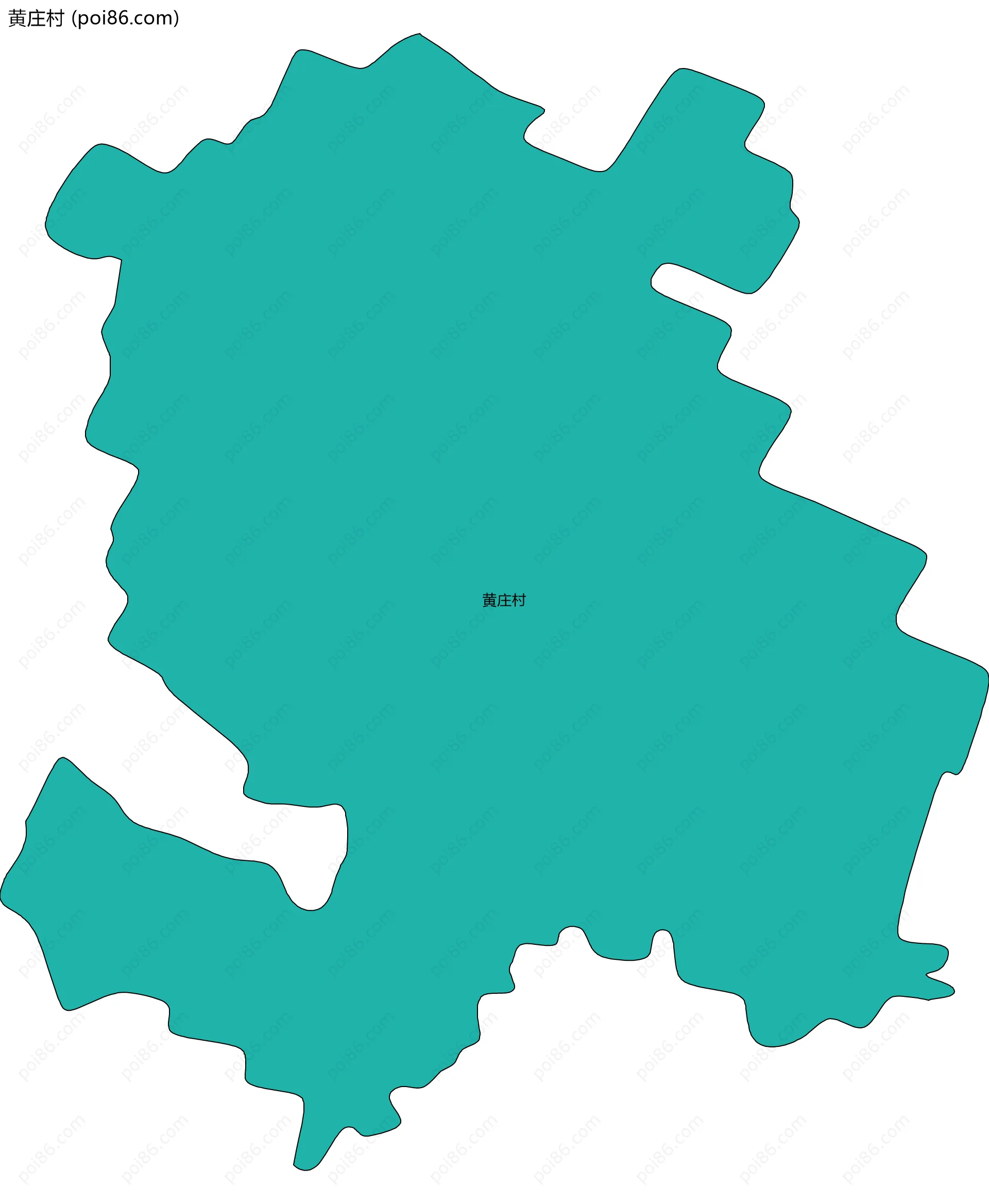 黄庄村边界地图