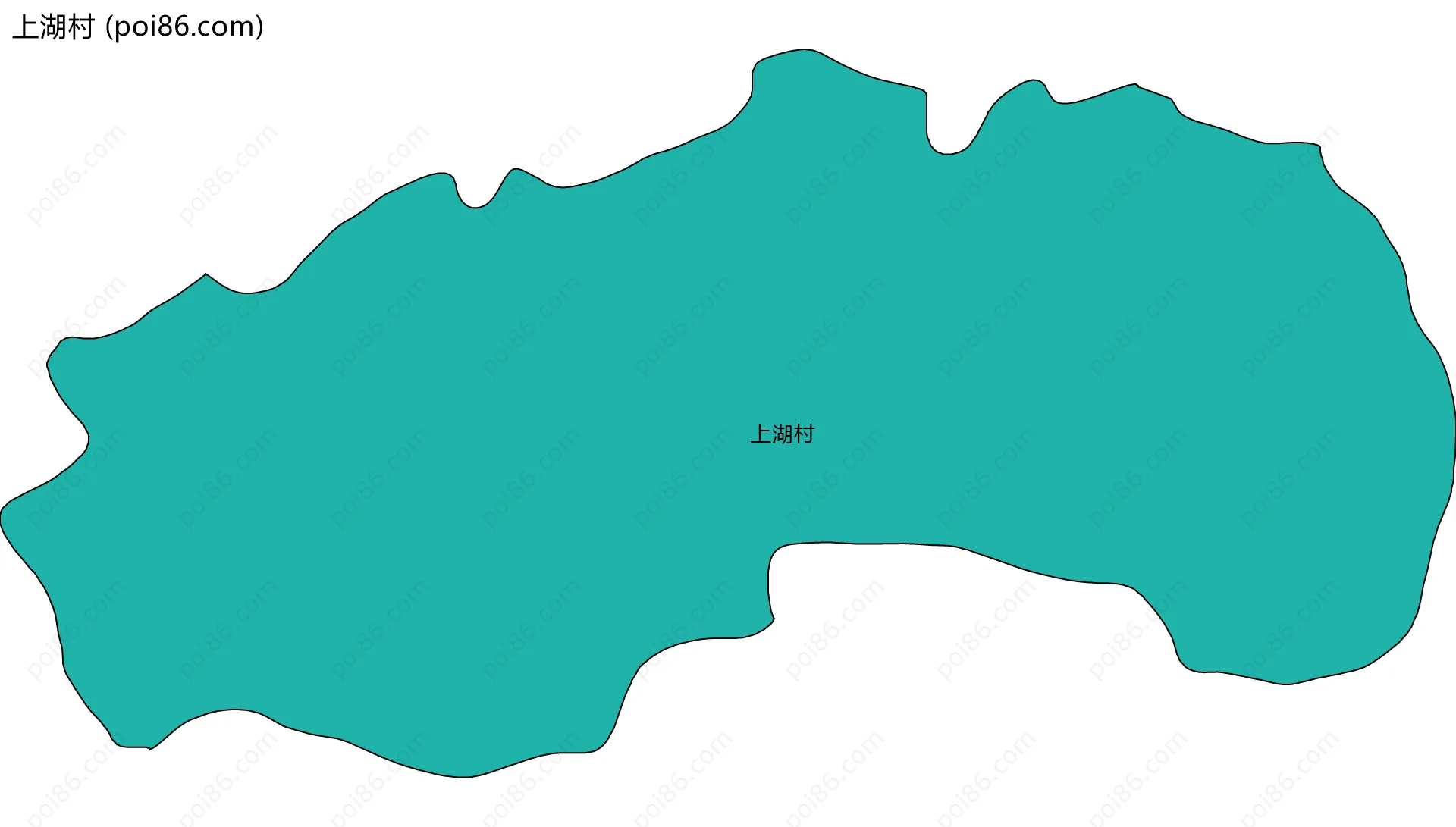 上湖村边界地图