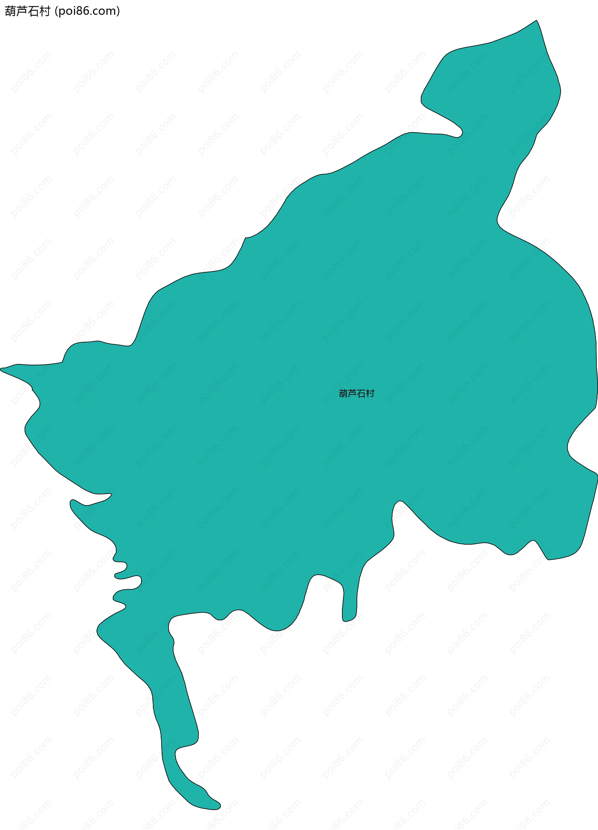 葫芦石村边界地图