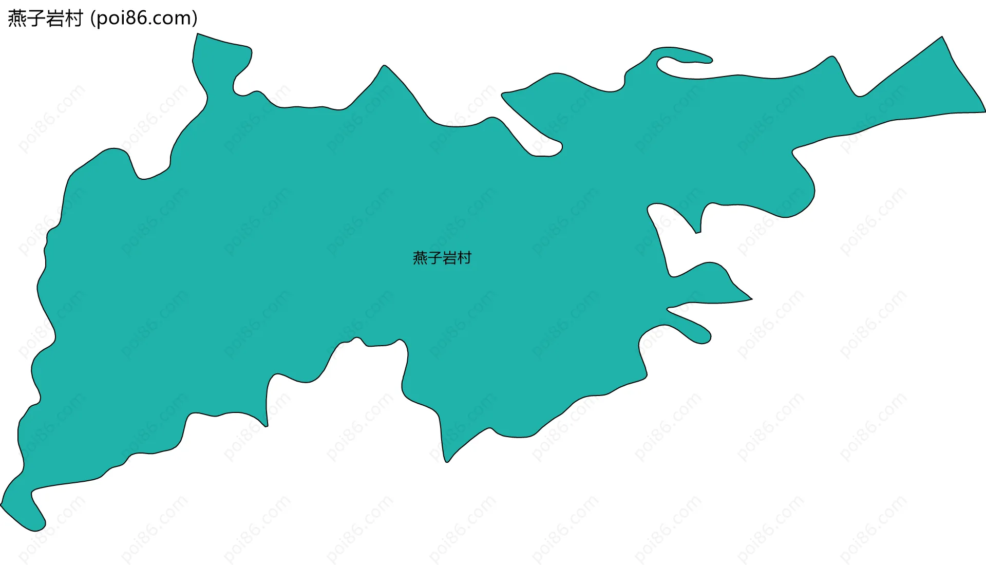 燕子岩村边界地图